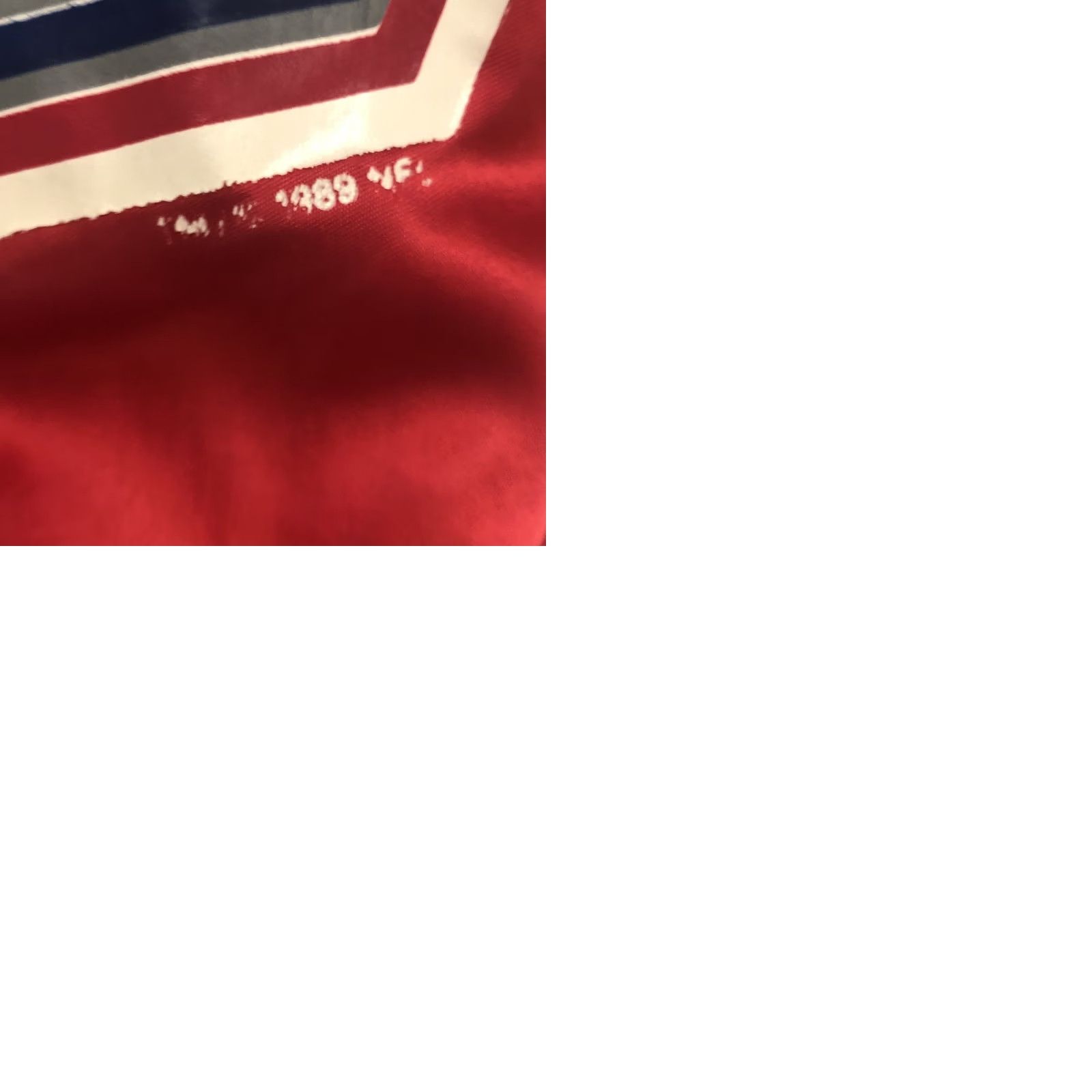 Chalk Line VINTAGE Chalk Line Super Bowl Bomber Jacket Small Red 80s Men's S Snaps Nylon Mid-Length Lined 1991 Chalk Line temporada? Size US S / EU 44-46 / 1 - 9 Thumbnail