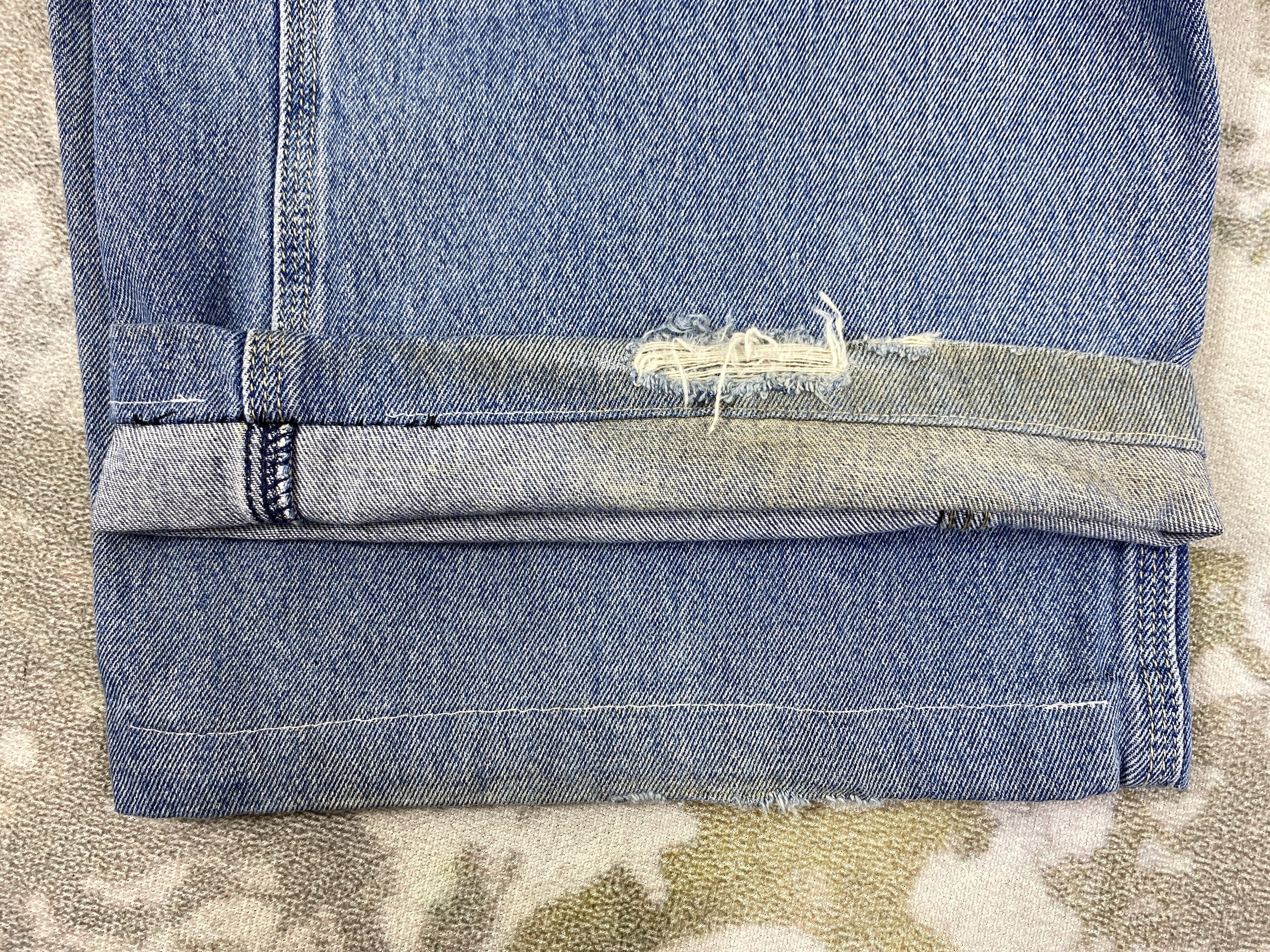 If Six Was Nine Blue Vintage Levi's Carpenter Jeans 39x30.5 Denim -JN2087 Size US 39 - 14 Thumbnail
