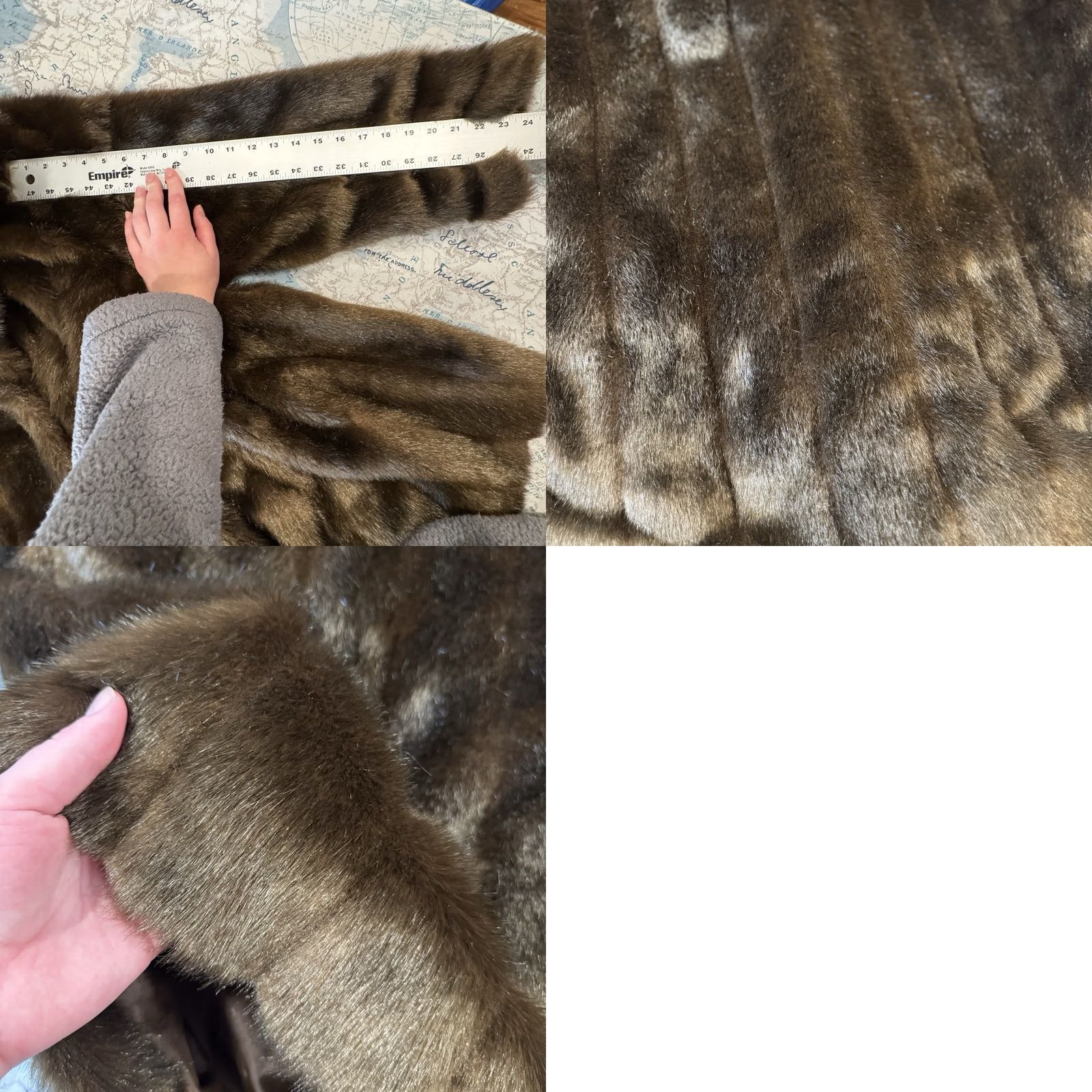 Vintage VINTAGE Dennis Basso Brown Faux Fur Coat Women's Sz 2X Old Money Designer Classic HookFront Size XXL / US 16-18 / IT 52-54 - 10 Thumbnail