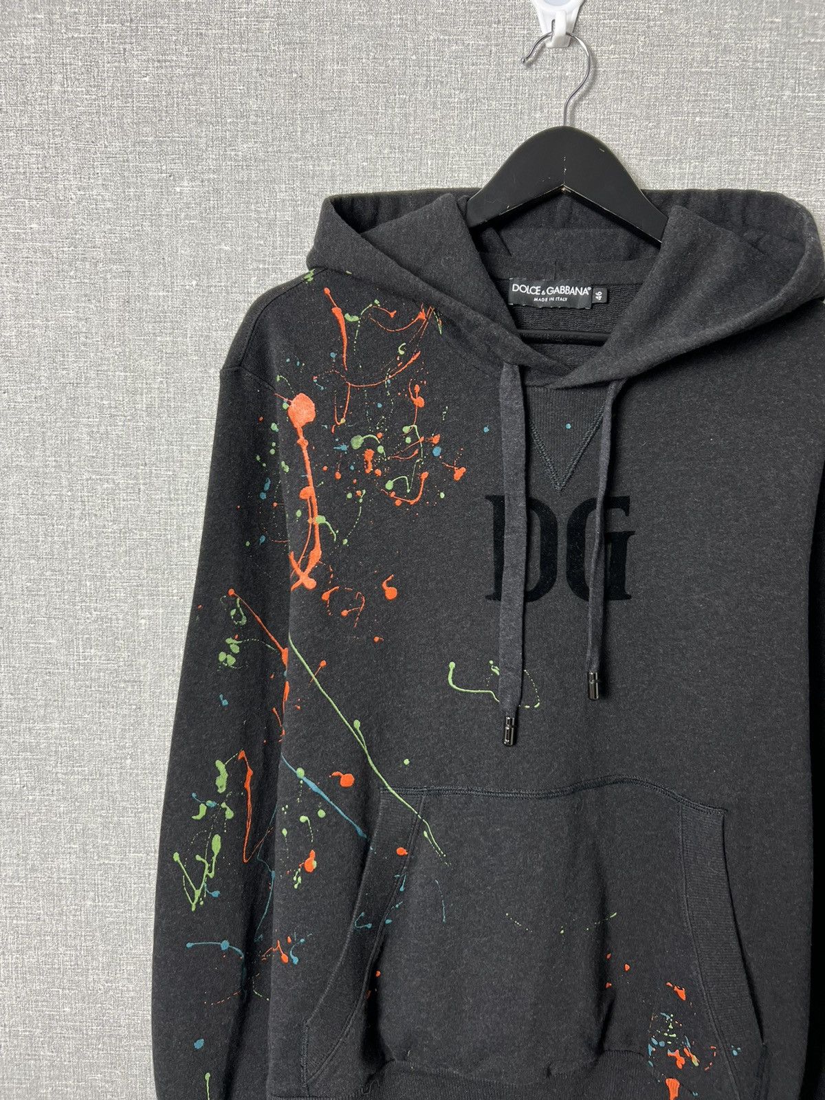 Dolce & Gabbana RARE DOLCE AND GABBANA PAINT SPLATTER HOODIE D&G CENTER LOGO Size US S / EU 44-46 / 1 - 3 Thumbnail
