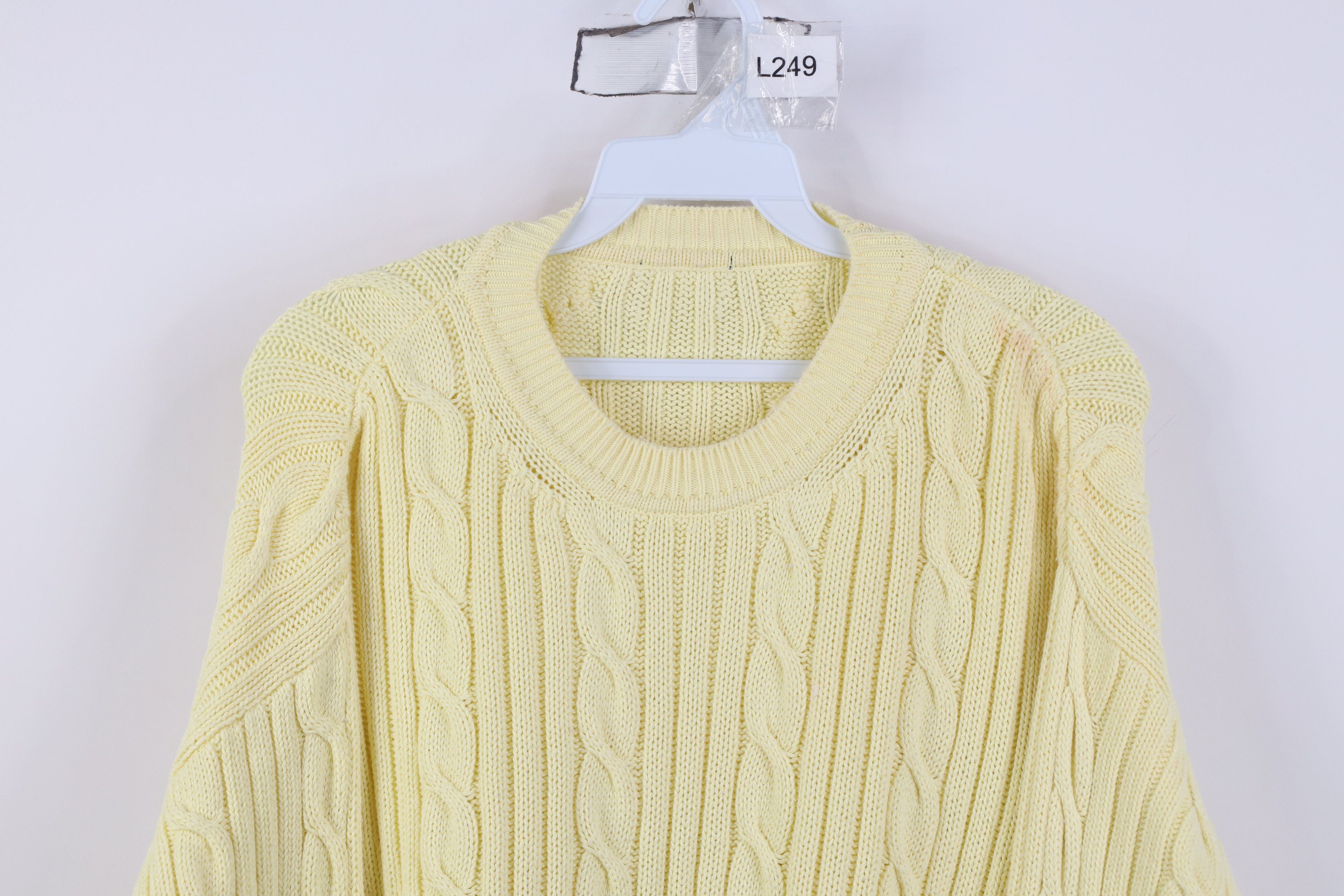 Vintage Vintage 90s Streetwear Ribbed Cable Knit Fisherman Sweater Size XXL / US 16-18 / IT 52-54 - 2 Thumbnail