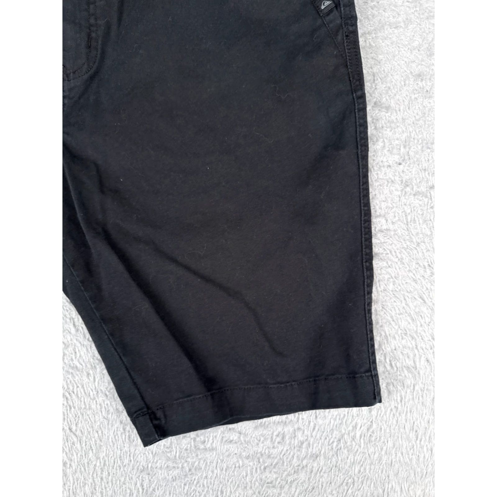 Quiksilver Quiksilver Shorts Men 36 Black Cotton Blend Twill Chino Skate Beach Casual 36x10 Size US 36 / EU 52 - 2 Thumbnail