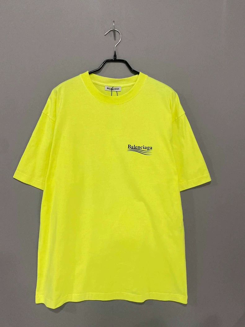Balenciaga Balenciaga Fluorescent Yellow Coke Logo T-Shirt Size US XS / EU 42 / 0 - 1 Thumbnail