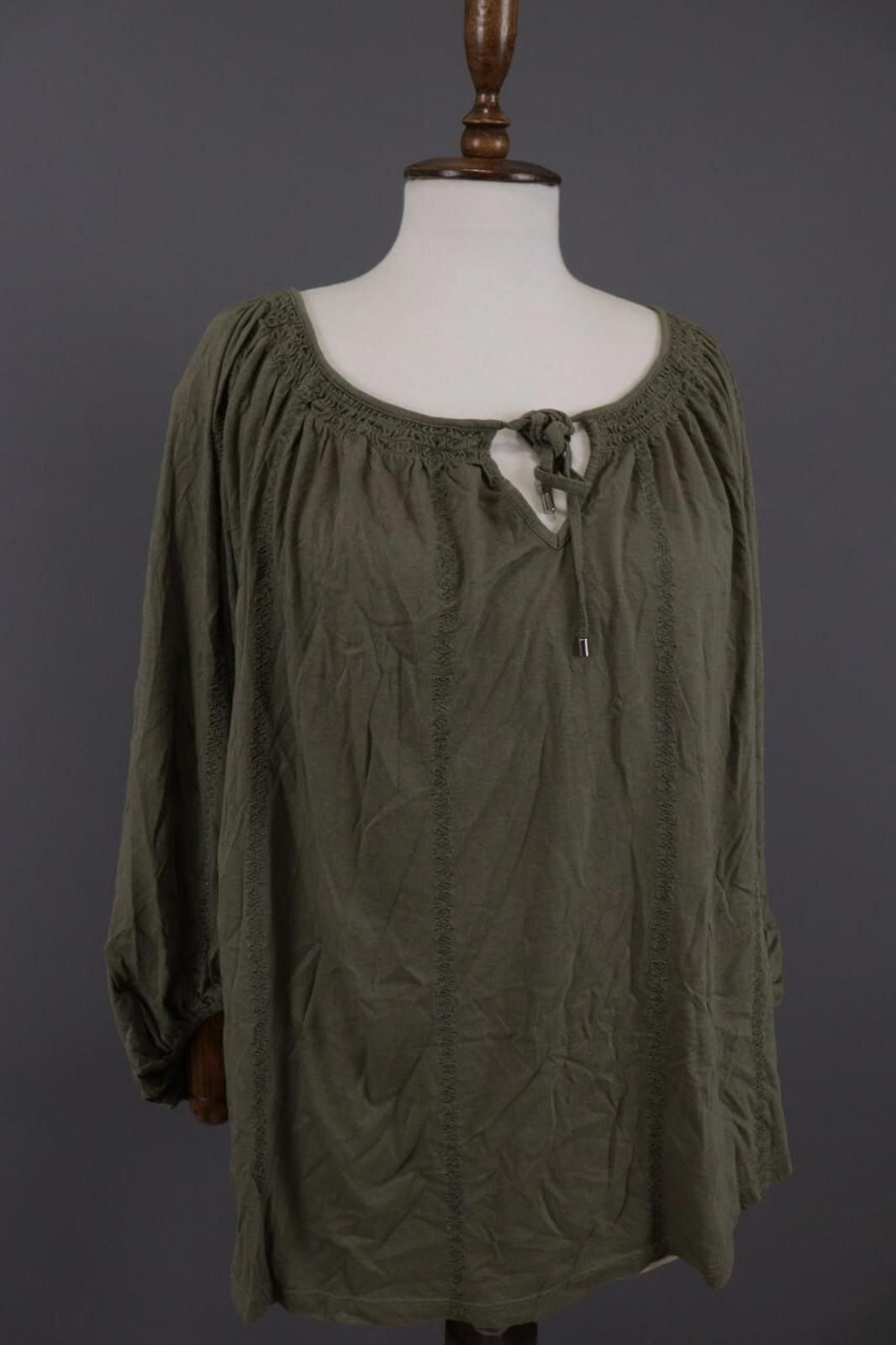 Lauren Ralph Lauren Lauren Ralph Lauren Gren Lagenlook Tunic Shirt Size 2XL Size XXL / US 16-18 / IT 52-54 - 8 Thumbnail
