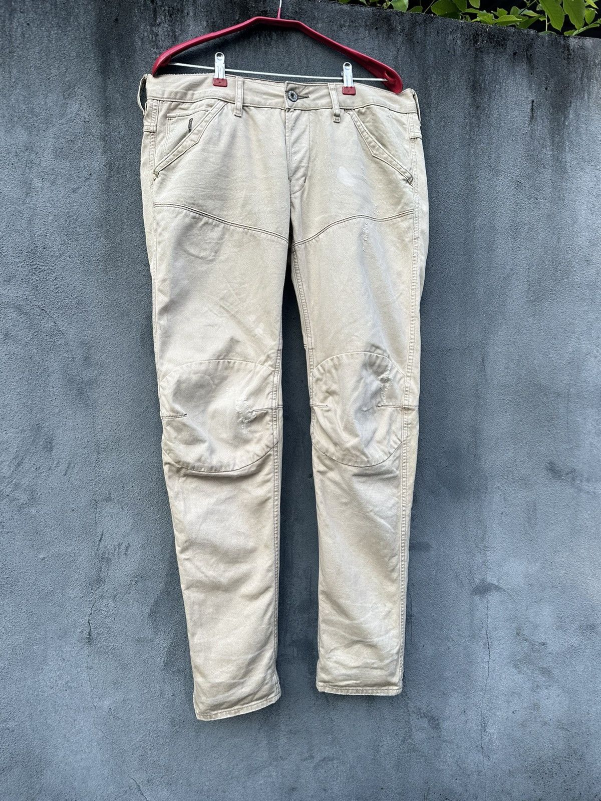 G-Star 👹Vintage G-Star Raw THRASHED Straight Cut Jeans Size US 34 / EU 50 - 7 Thumbnail