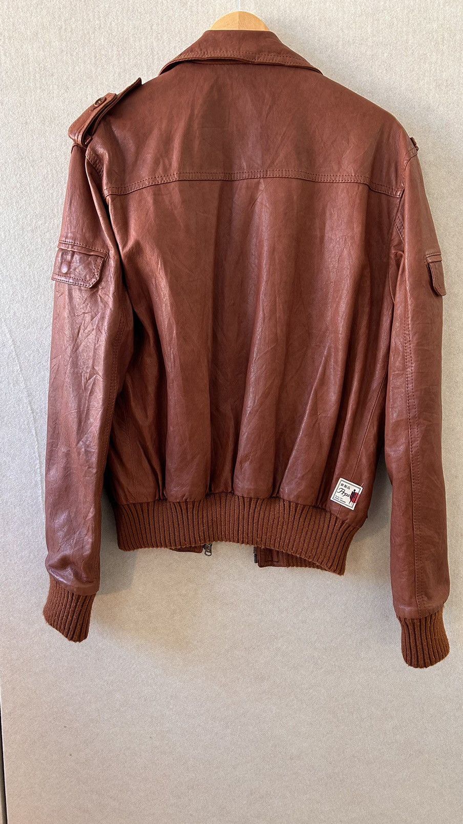 Prps PRPS LEATHER BIKER MADE IN ITALY Size US L / EU 52-54 / 3 - 6 Thumbnail