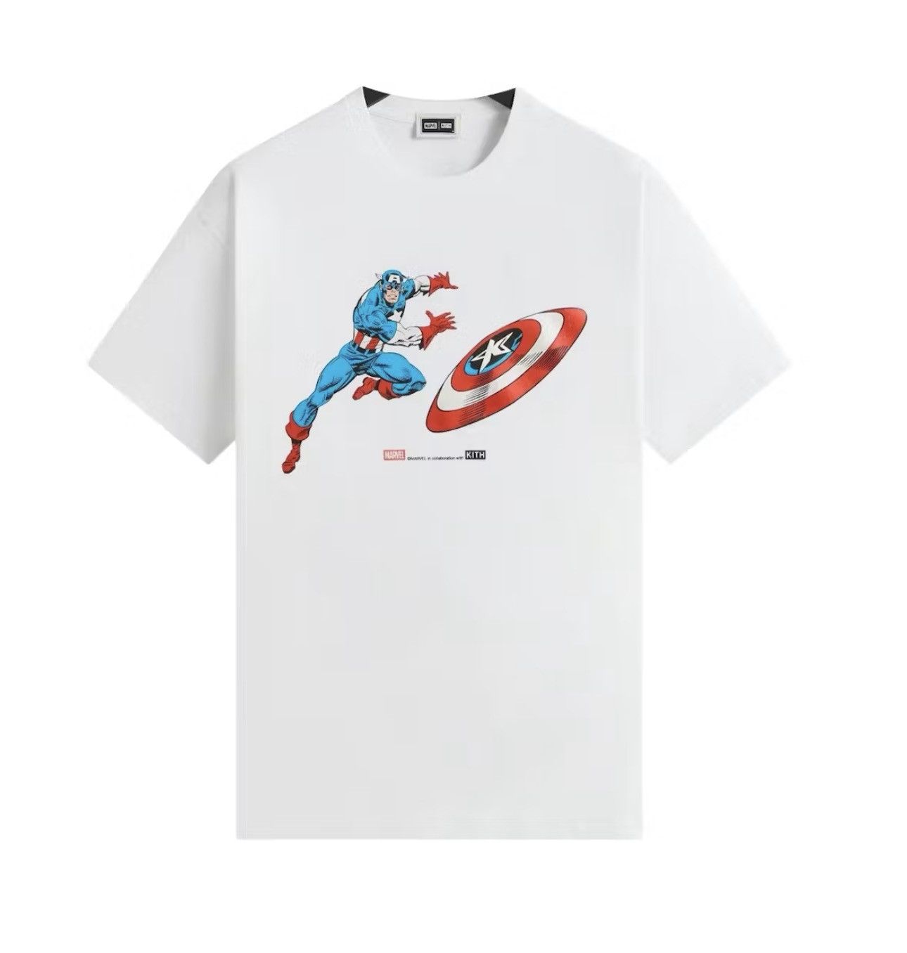 Kith × Marvel Comics Kith x Marvel Captain America Vintage Tee White Size US XXL / EU 58 / 5 - 2 Thumbnail