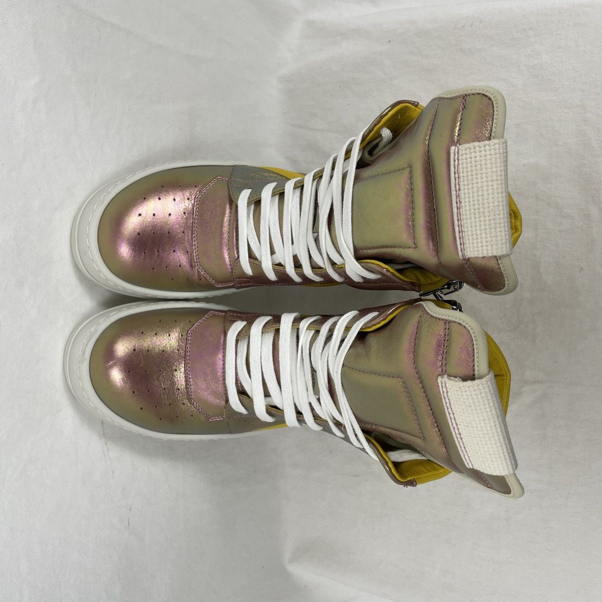 Rick Owens RICK OWENS PINK IRIDESCENT GEOBASKET Size US 6 / IT 36 - 13 Thumbnail