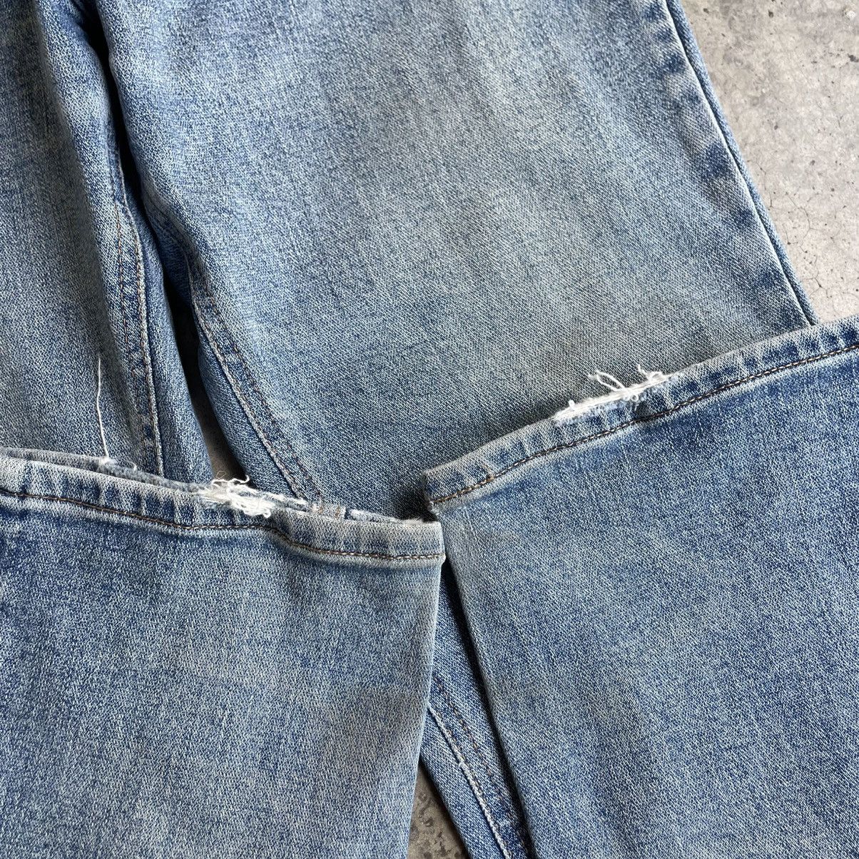 Wrangler 🔥Vintage Wrangler Stoned Washed Ripped Distress Denim Jeans Size US 30 / EU 46 - 7 Thumbnail