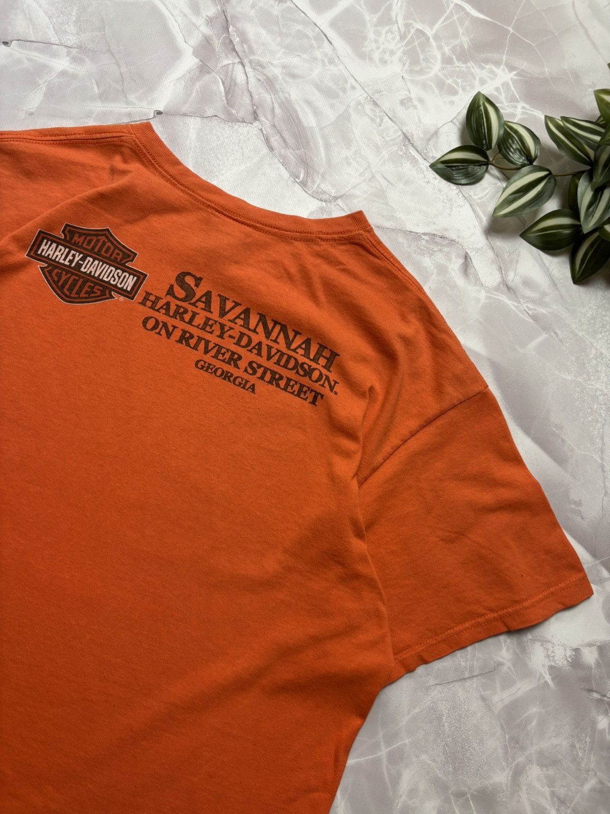 Harley Davidson × Vintage Harley Davidson Vintage Tee Motorcycle Skull Wings Mens XL Size US XL / EU 56 / 4 - 7 Thumbnail