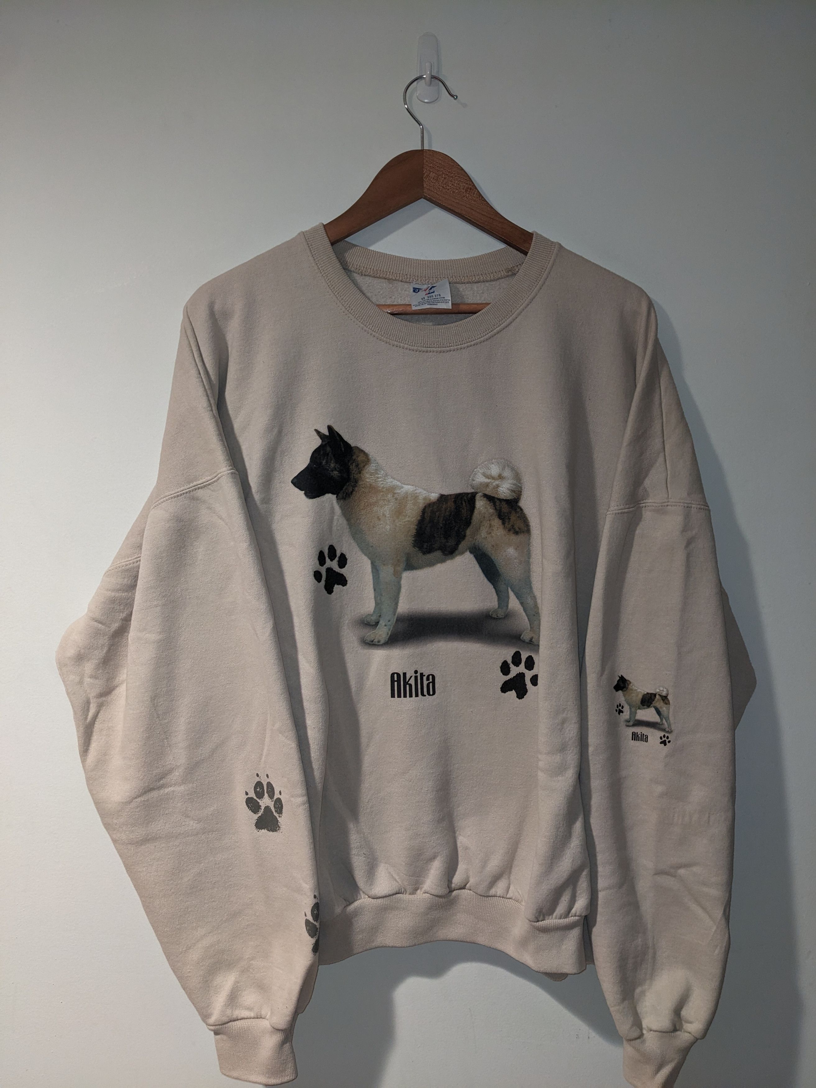 Vintage Vintage Y2K Akita Dog Breed Animal XXX-Large Sweatshirt | Grailed