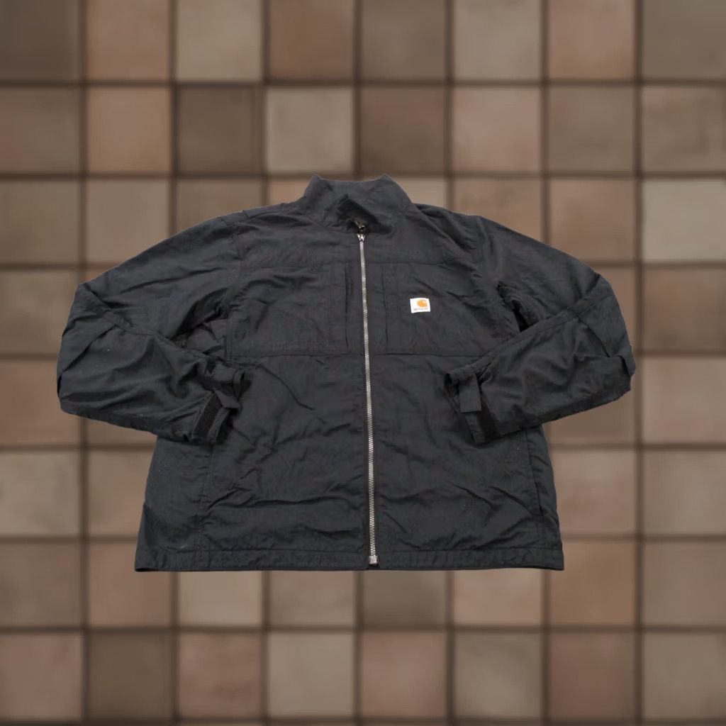 Carhartt Carhartt Jacket Mens M Black Nylon Full Zip Windbreaker Waterproof Lightweight 101980 001 Size US M / EU 48-50 / 2 - 1 Thumbnail