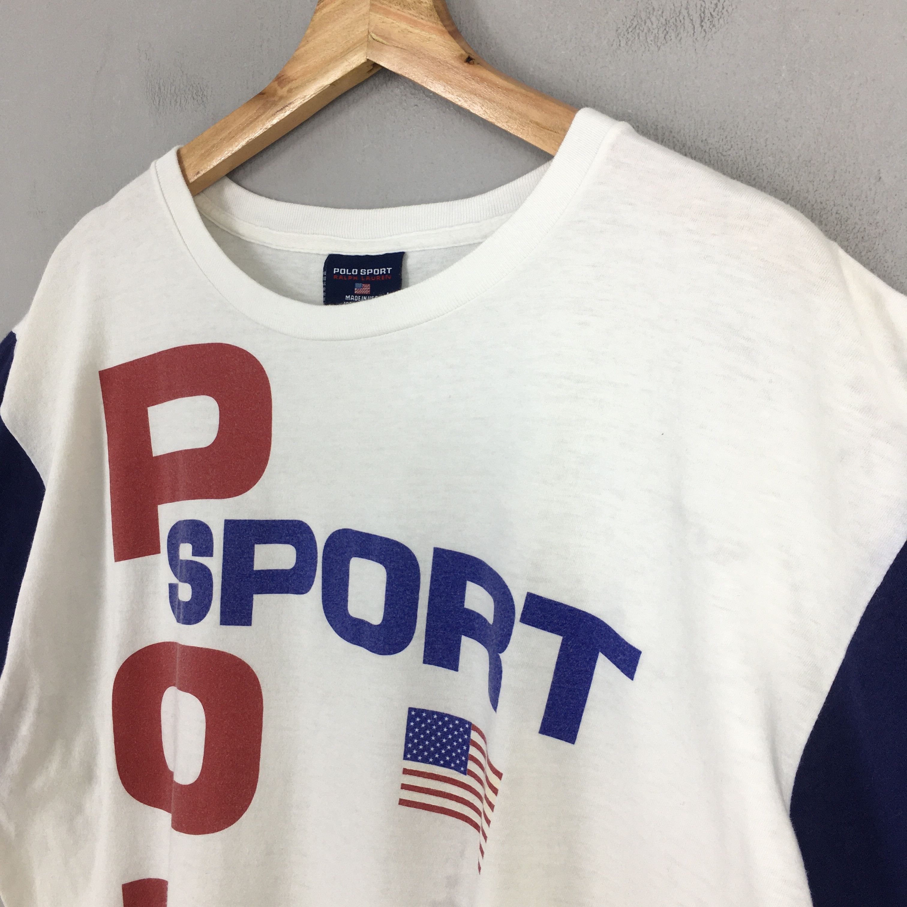 Polo Ralph Lauren Vintage 90's Polo Sport Ralph Lauren Tshirt Large Size US L / EU 52-54 / 3 - 3 Thumbnail