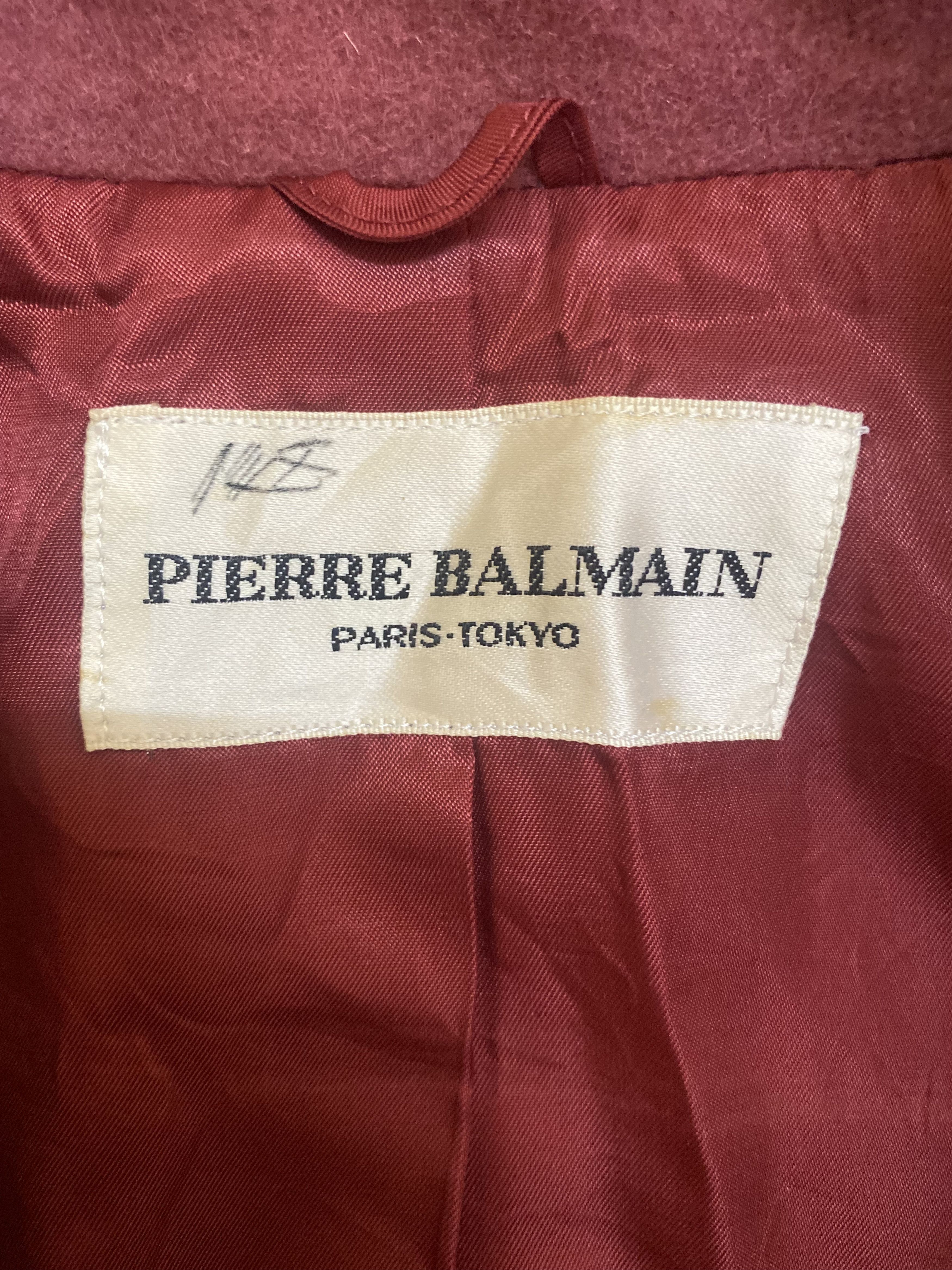 Balmain × Pierre Balmain Pierre Balmain wool long jacket Size M / US 6-8 / IT 42-44 - 9 Thumbnail