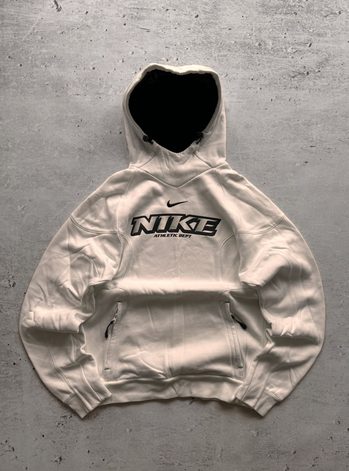 Nike × Vintage NIKE VINTAGE CENTER LOGO OVERSIZE BOXY HOODIE Size US S / EU 44-46 / 1 - 1 Thumbnail