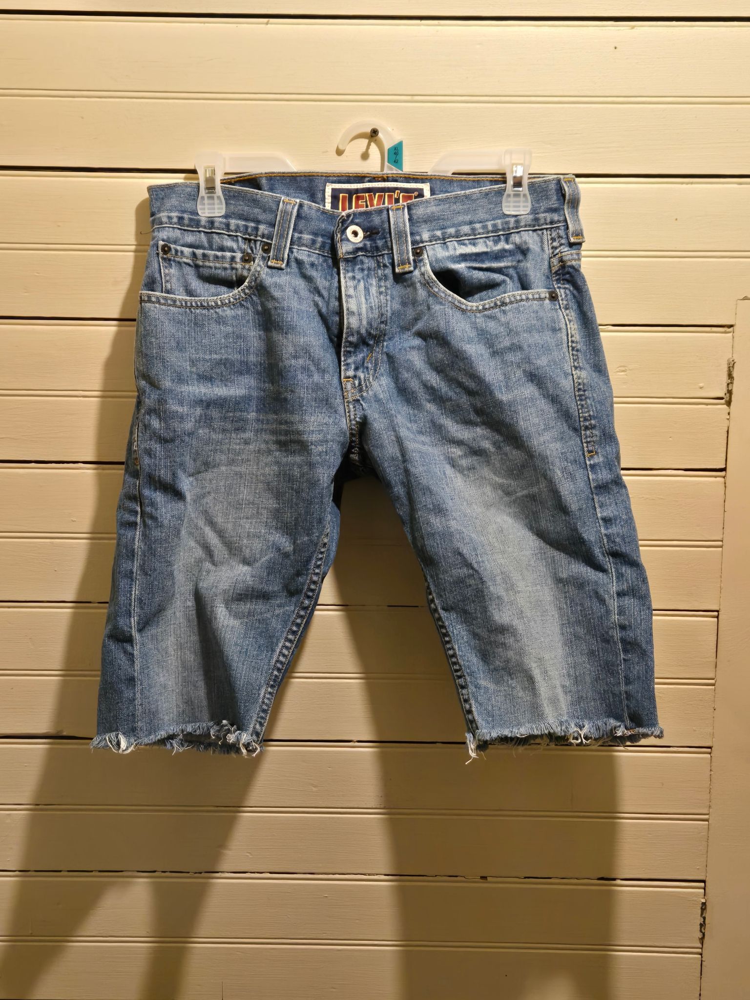 Other Levis Jeans Mens W31 511 Skinny Cut Off Denim Shorts Light Size US 31 - 1 Thumbnail