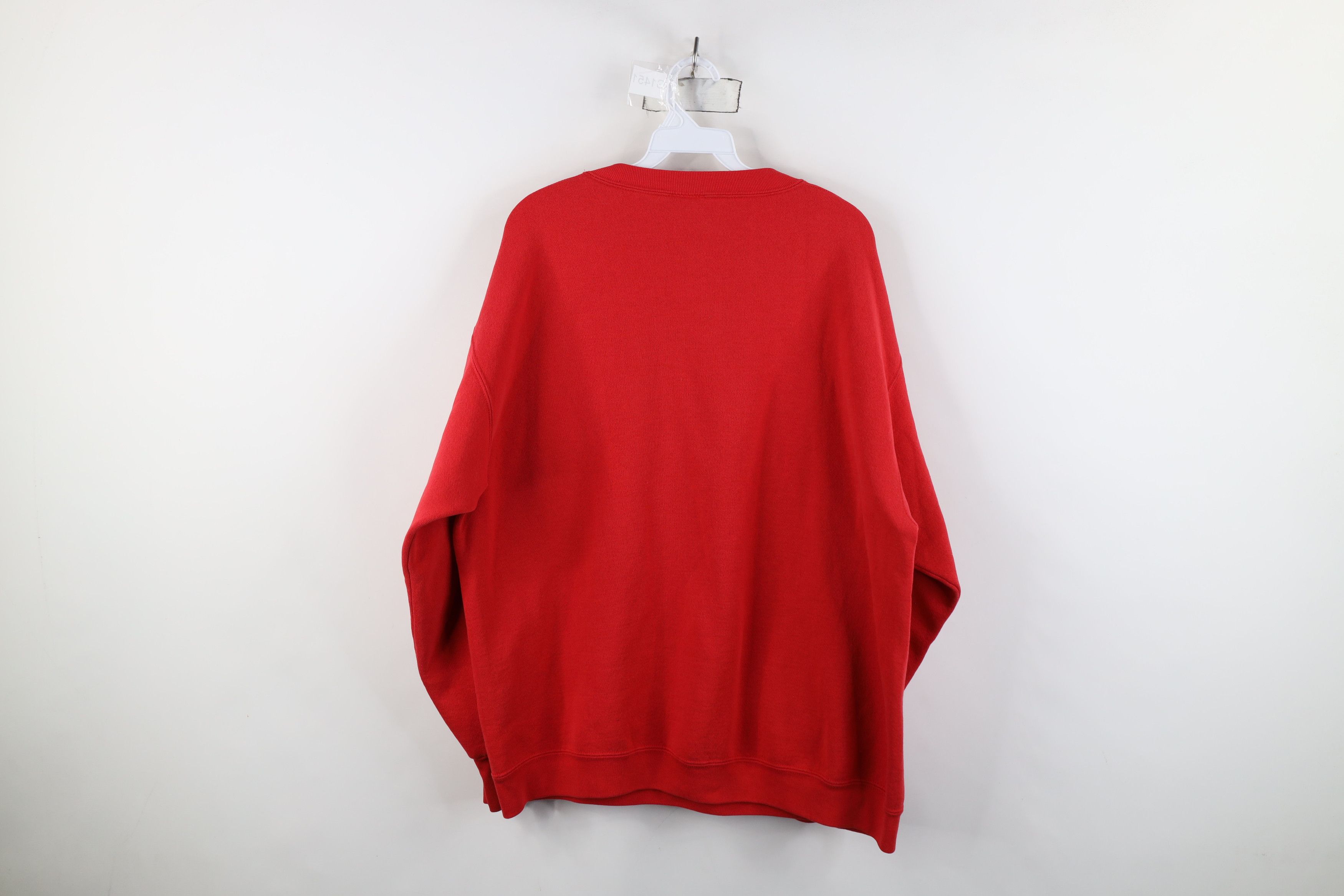 Vintage Vintage 90s Christmas Dove Peace On Earth Sweatshirt Red USA Size XL / US 12-14 / IT 48-50 - 11 Thumbnail