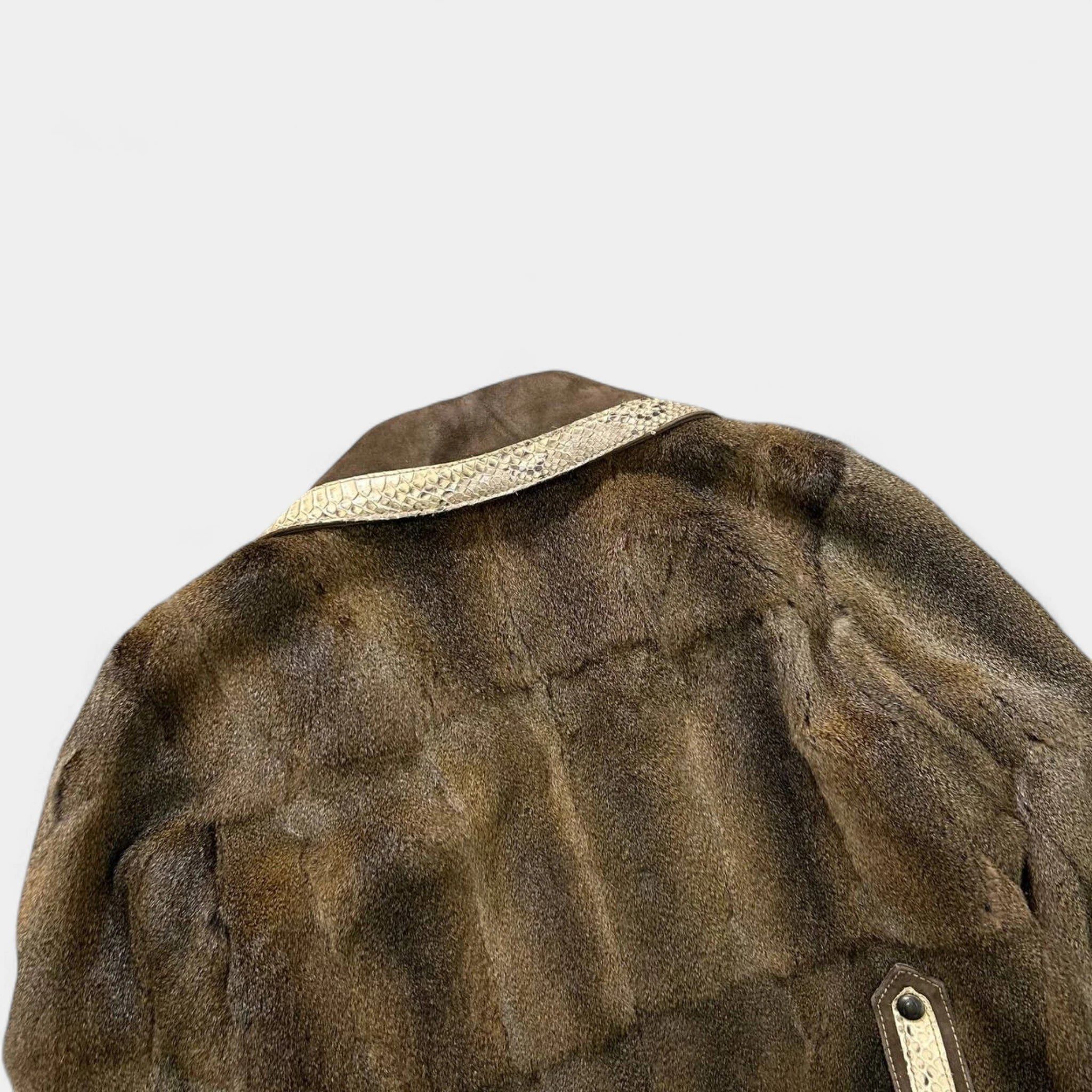 Just Cavalli Just Cavalli 2000's Real Rabbit Fur and Python Size M / US 6-8 / IT 42-44 - 8 Thumbnail