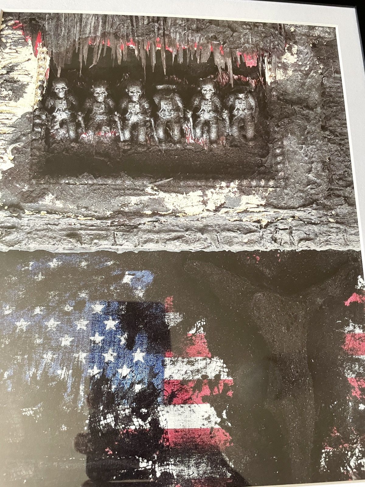 Chrome Hearts × Vintage Chrome Hearts America flag 9x11 poster framed Size ONE SIZE - 2 Thumbnail