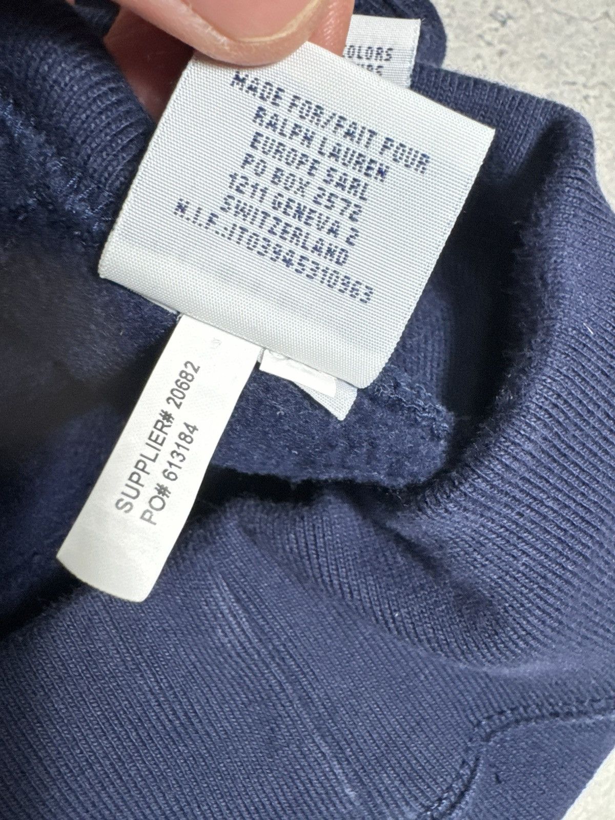 Polo Ralph Lauren Polo Ralph Lauren Baggy Track Pants Navy PRL Size US 28 / EU 44 - 7 Thumbnail