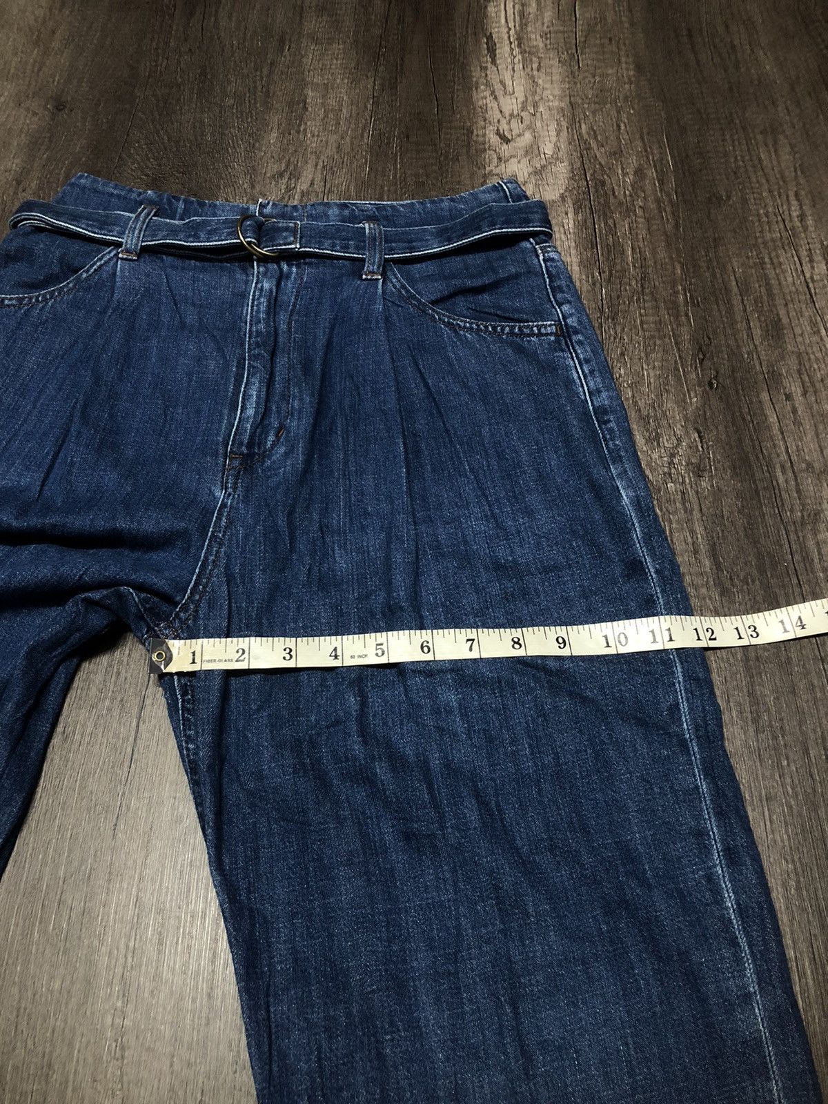 Japanese Brand × Uniqlo × Vintage Uniqlo Jeans Fit Relaxed Style Tapered With Belt (unisex) Size 28" / US 6 / IT 42 - 5 Thumbnail