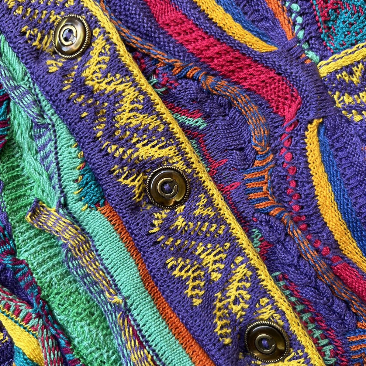 Coogi × Vintage Crazy Vintage Coogi 3D Cable Knit Sweater Size US S / EU 44-46 / 1 - 5 Thumbnail