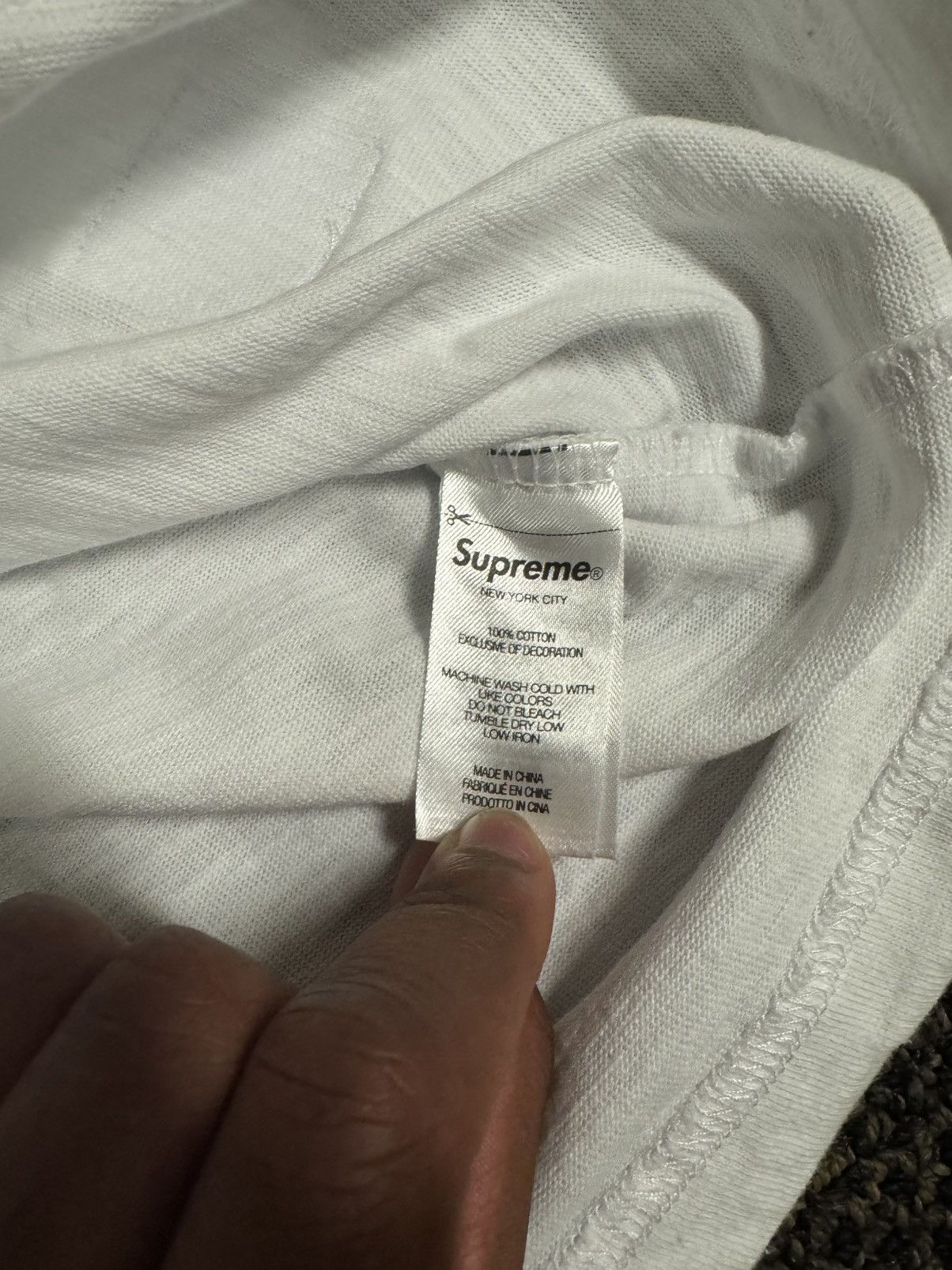 Supreme Supreme Sketch Embroidered S/S Tee Size US M / EU 48-50 / 2 - 5 Thumbnail