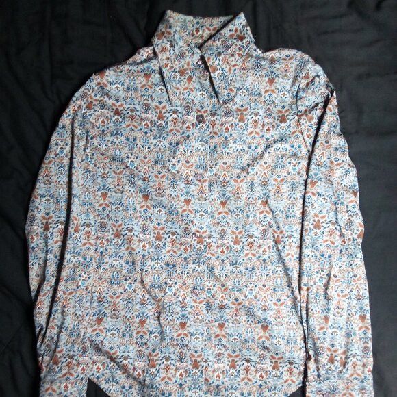 Other Vintage Floral Tapestry Psychedelic Polyester Disco Shirt Size US M / EU 48-50 / 2 - 2 Thumbnail