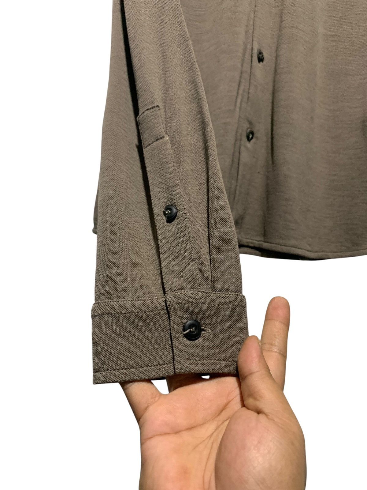 Giorgio Armani Armani Woollen Knit Shirt Size US L / EU 52-54 / 3 - 6 Thumbnail