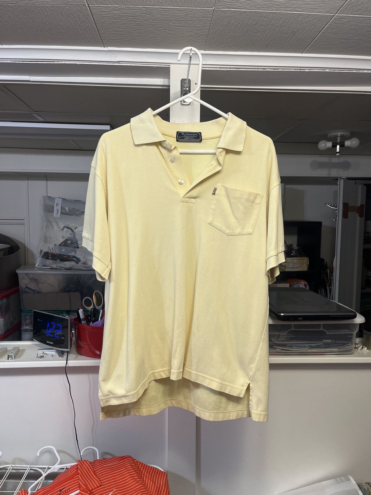 Burberry Vintage Cream Burberry Polo Size US M / EU 48-50 / 2 - 1 Thumbnail