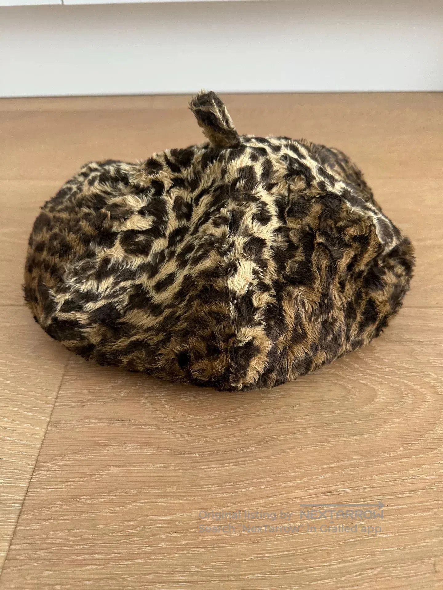 Vintage British 70s Punk Leopard Print Octagonal Hat. Size ONE SIZE - 1 Thumbnail