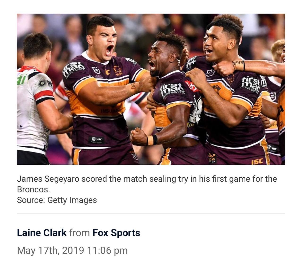 New Zealand Outback 2019 NRL BRONCOS BRISBANE RUGNY UNION SHIRT JERSEY ISC 2XL Size US XXL / EU 58 / 5 - 2 Thumbnail