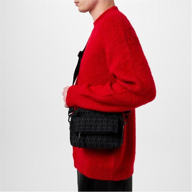 Christian Louboutin Zip N Fly Logo Jacquard Messenger Bag Size ONE SIZE - 2 Thumbnail