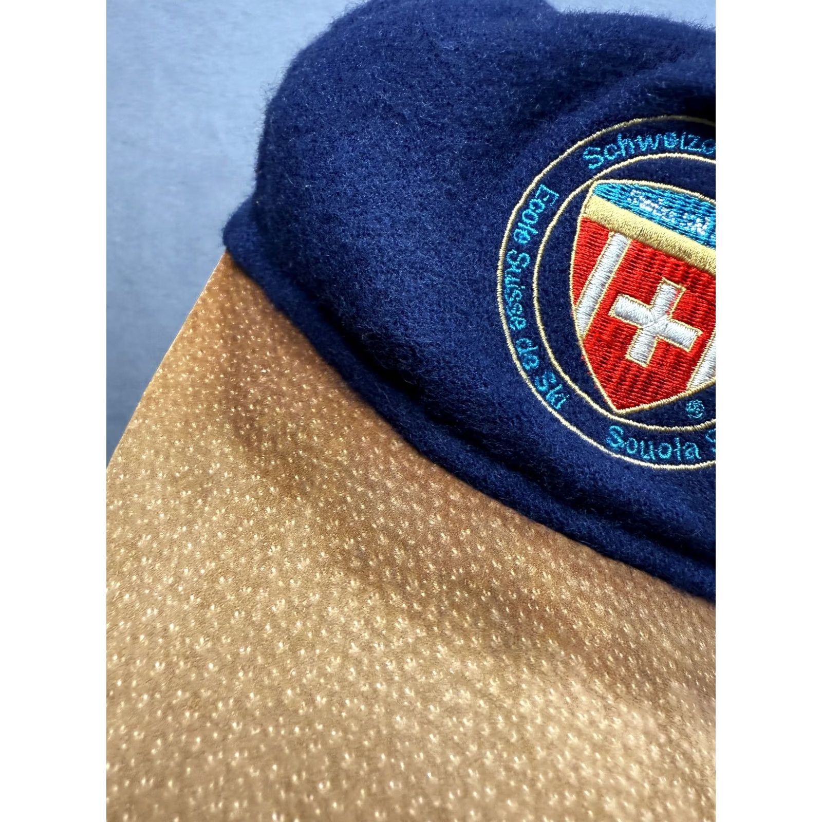 Vintage VINTAGE Trikora Blue Ski Baseball Cap Men One Size Swiss Gold test Trikora Switzerland Golf Cap Size ONE SIZE - 3 Thumbnail