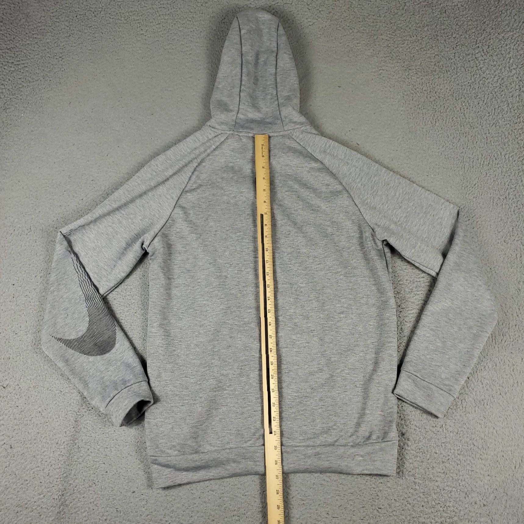 Nike Nike Hoodie Mens Gray Swoosh Pullover Sweatshirt Hooded Pockets All Seasons Regular Size US M / EU 48-50 / 2 - 5 Thumbnail