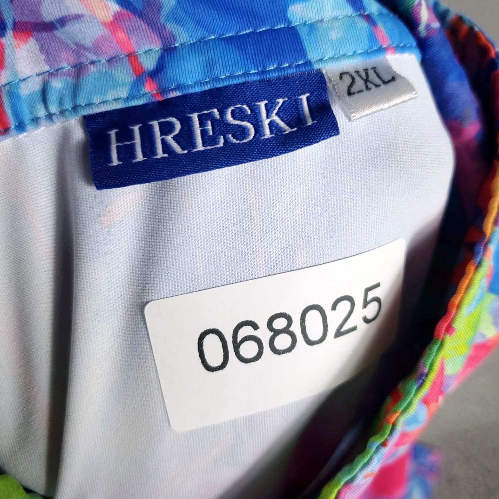 Vintage Hreski Polo Shirt Mens 2XL Blue Pink Paint Splatter Short Sleeve Golf Polo Shirt Mens Blue Pink Paint Splatter 2XL Size US XXL / EU 58 / 5 - 7 Thumbnail