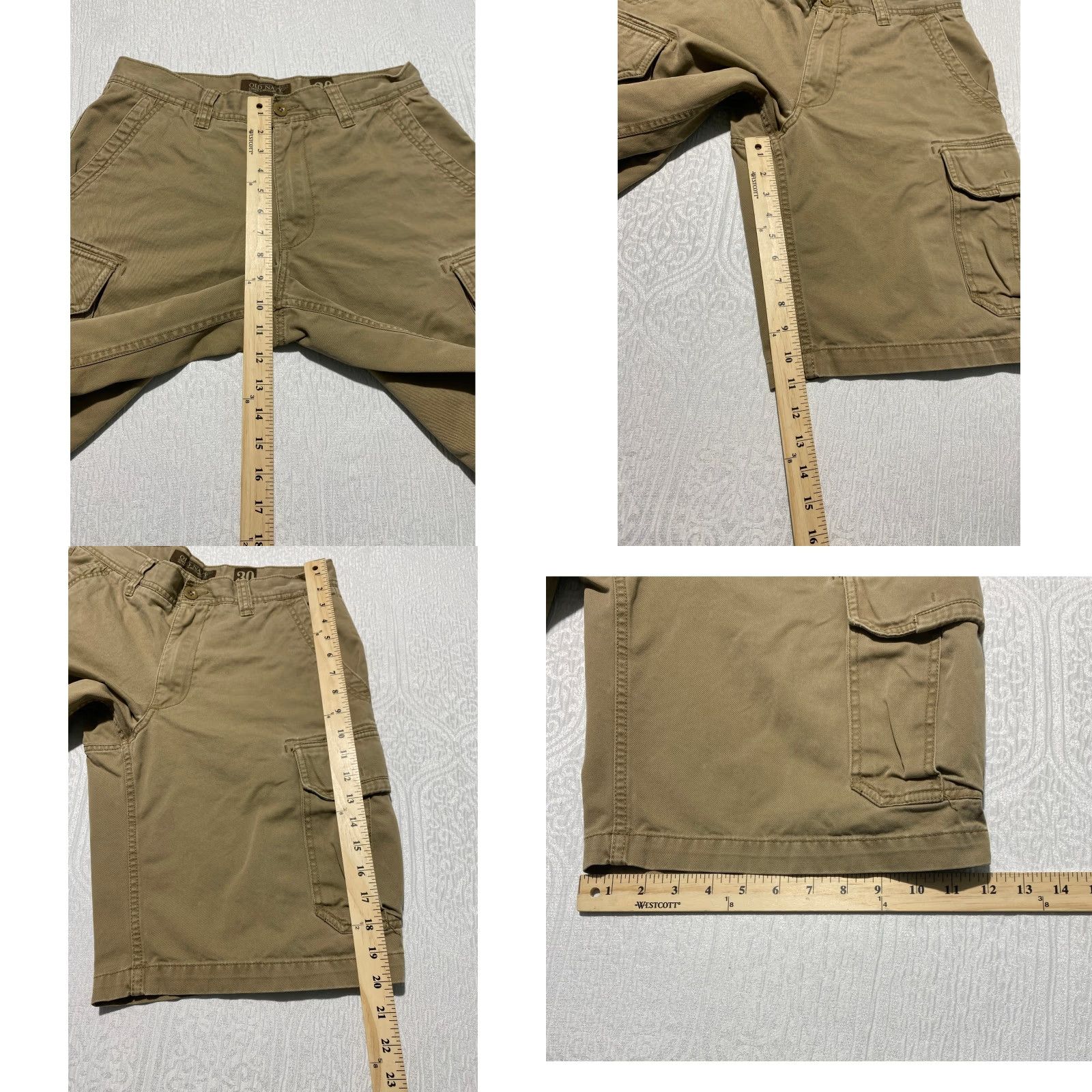Old Navy Old Navy Cargo Shorts Mens Size 30 Khaki Tan Cotton Twill Cargo Shorts Beige Size US 30 / EU 46 - 8 Thumbnail