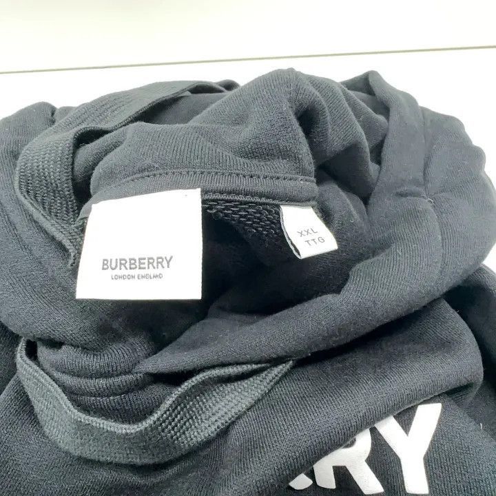 Burberry Burberry Burberry Black Logo Hoodie for Men-2507 Size US XXL / EU 58 / 5 - 5 Thumbnail