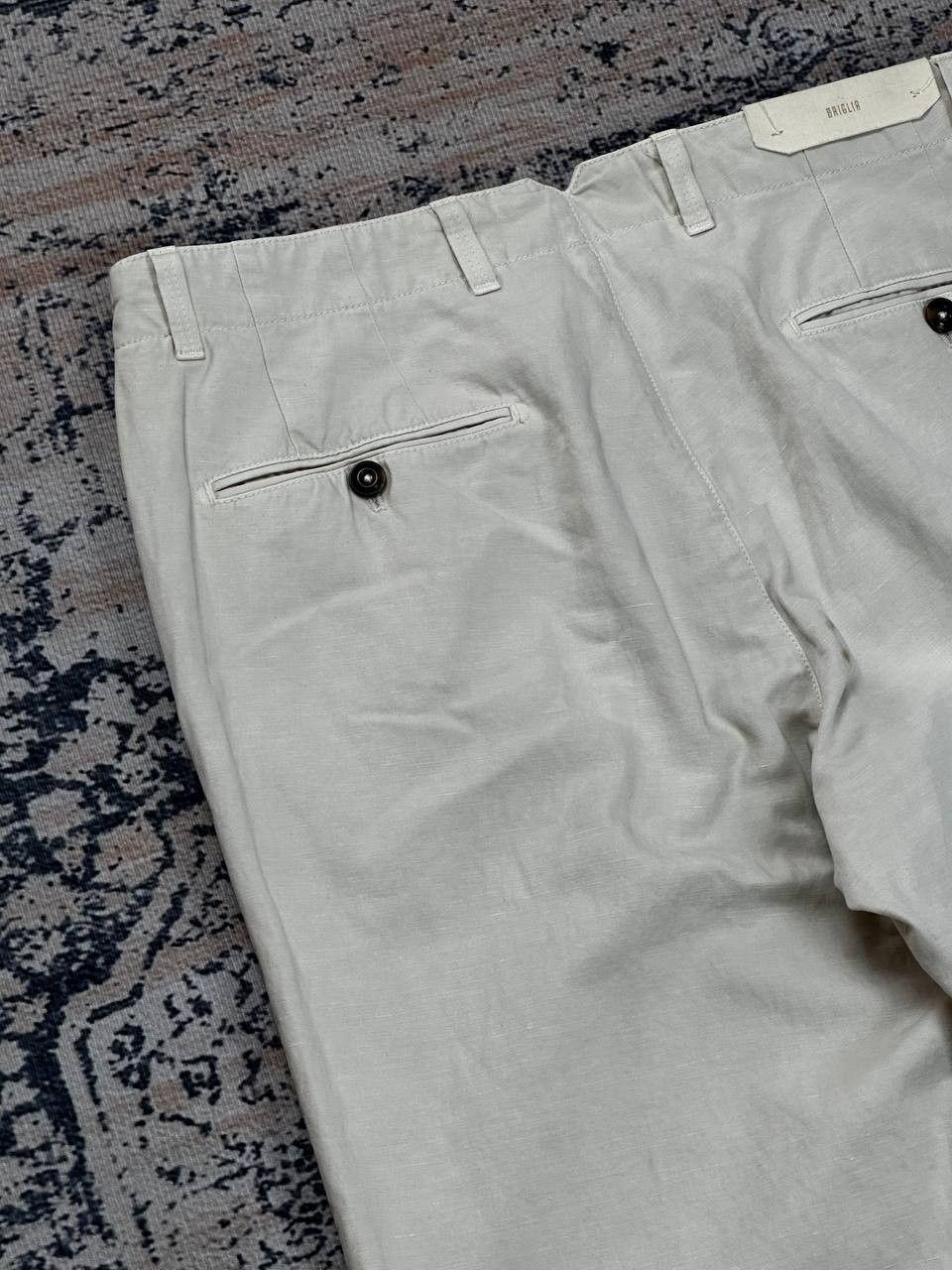 Designer Luxury Briglia 1949 Linen Chino Pants Made In Italy Size US 32 / EU 48 - 13 Thumbnail