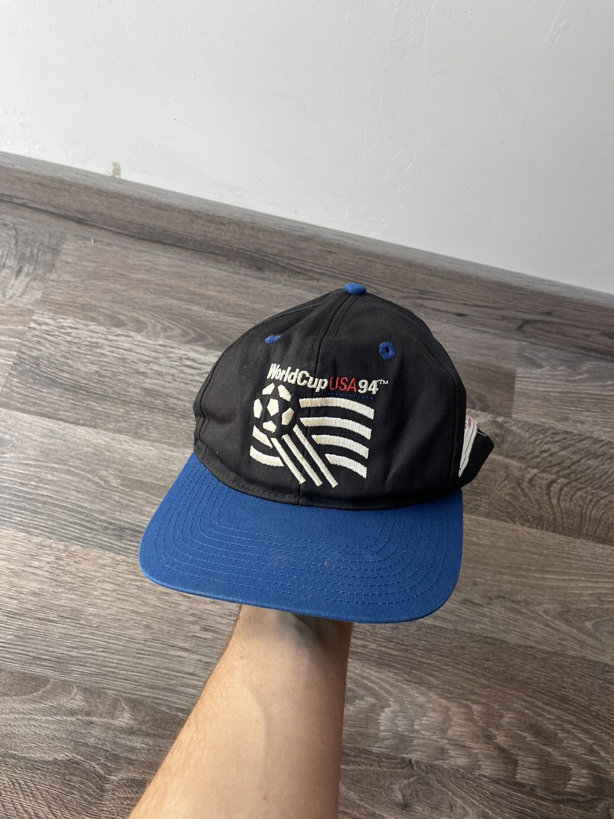 Designer × Vintage World Cup USA '94 Vintage Black Snap Back hat cap Size ONE SIZE - 1 Thumbnail
