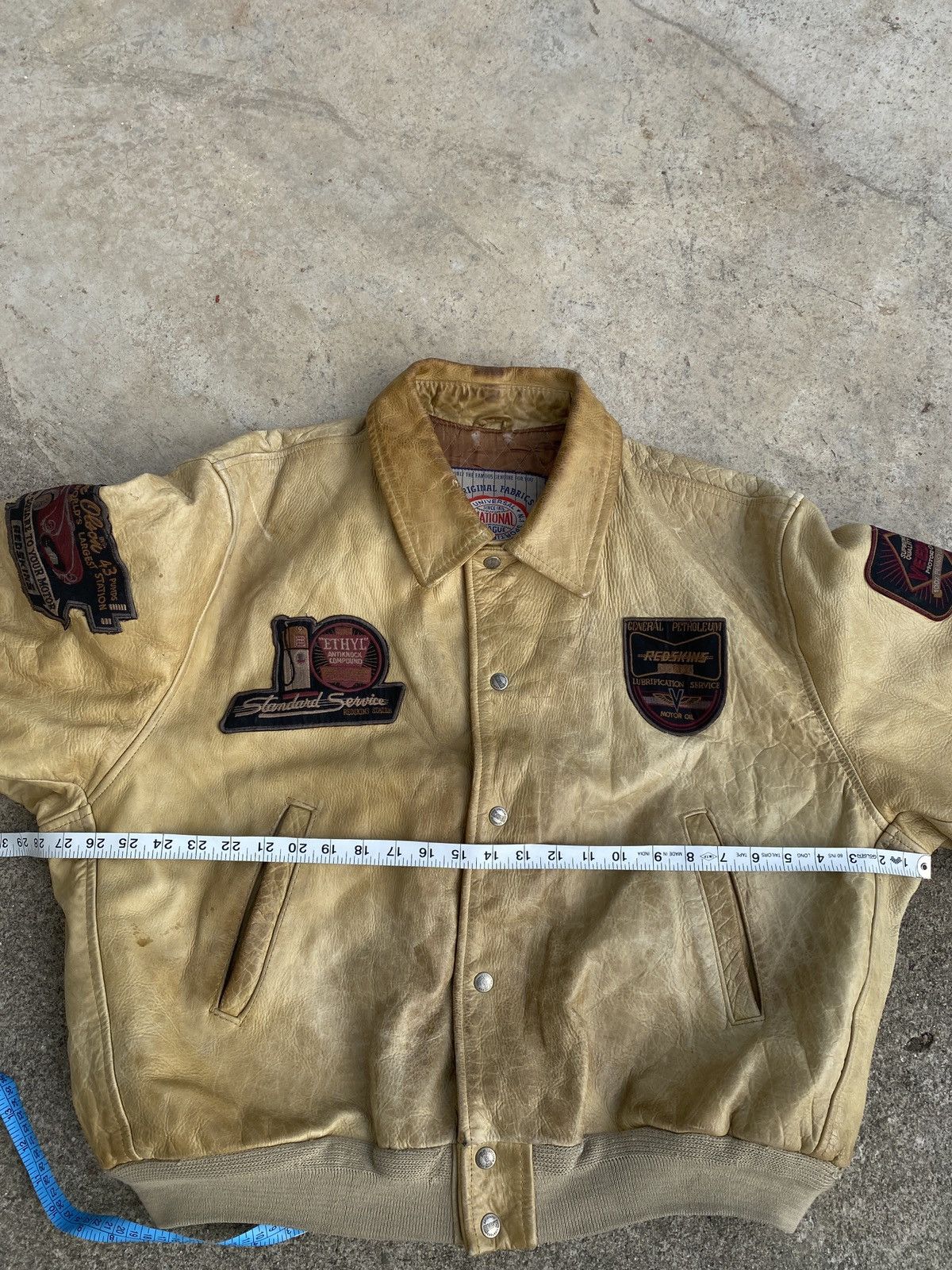 Avirex Vintage Redskins Leather Jacket Size US XXL / EU 58 / 5 - 7 Thumbnail