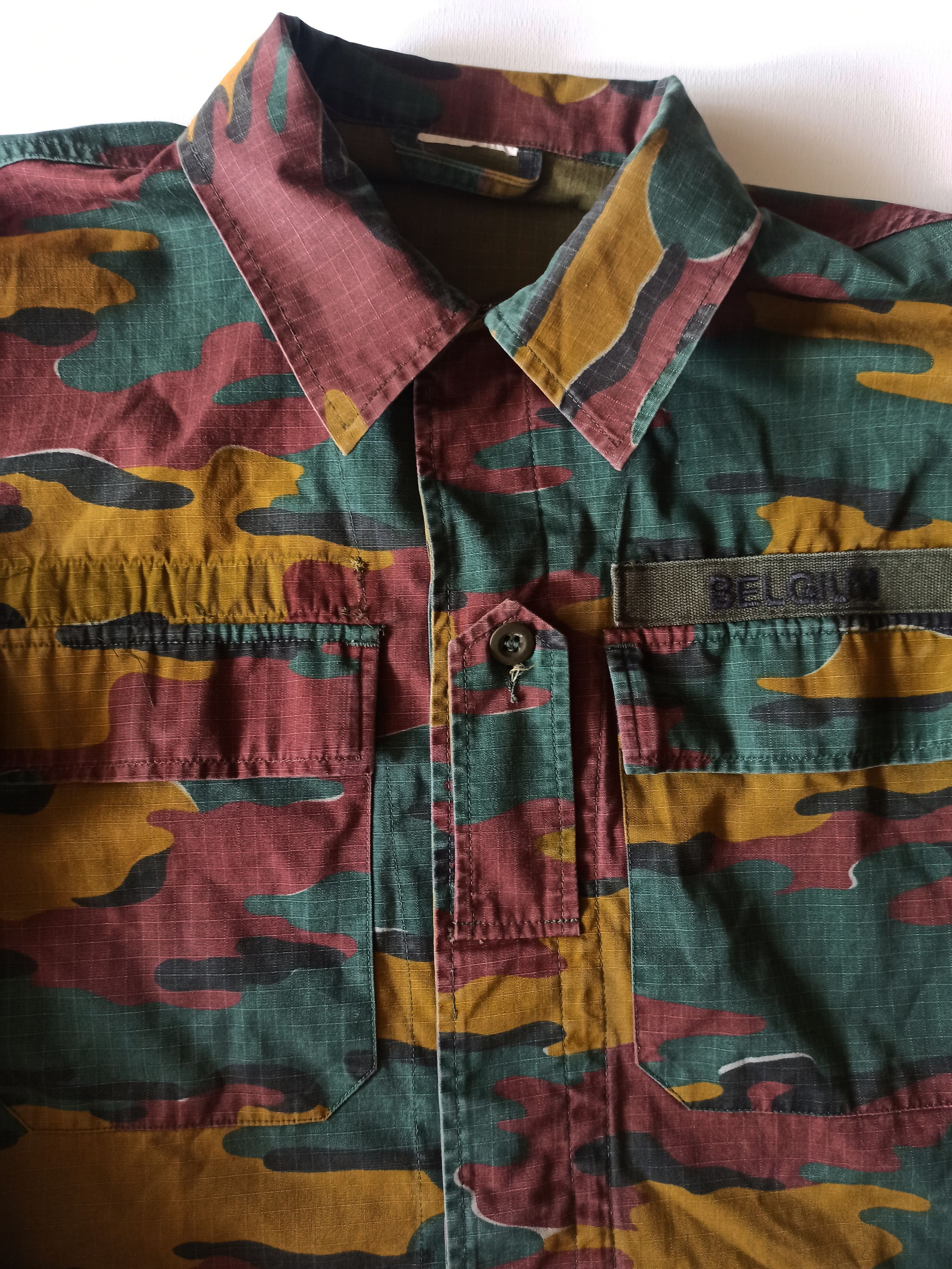 Vintage Belgian Army field combat shirts Size US M / EU 48-50 / 2 - 5 Thumbnail