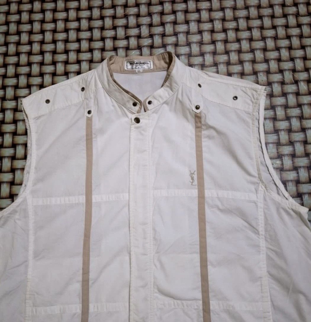 Yves Saint Laurent Vintage Yves Saint Laurent Striped Vest Size US L / EU 52-54 / 3 - 2 Thumbnail