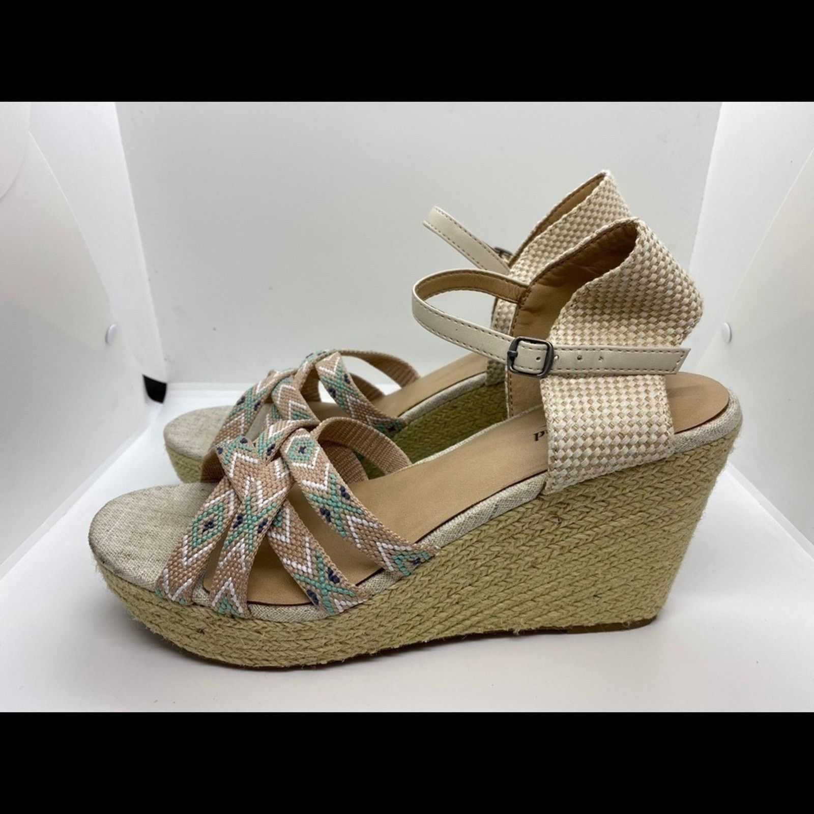 Lucky Brand Lucky Brand Mahima Wedge Sandal Size US 9 / IT 39 - 3 Thumbnail