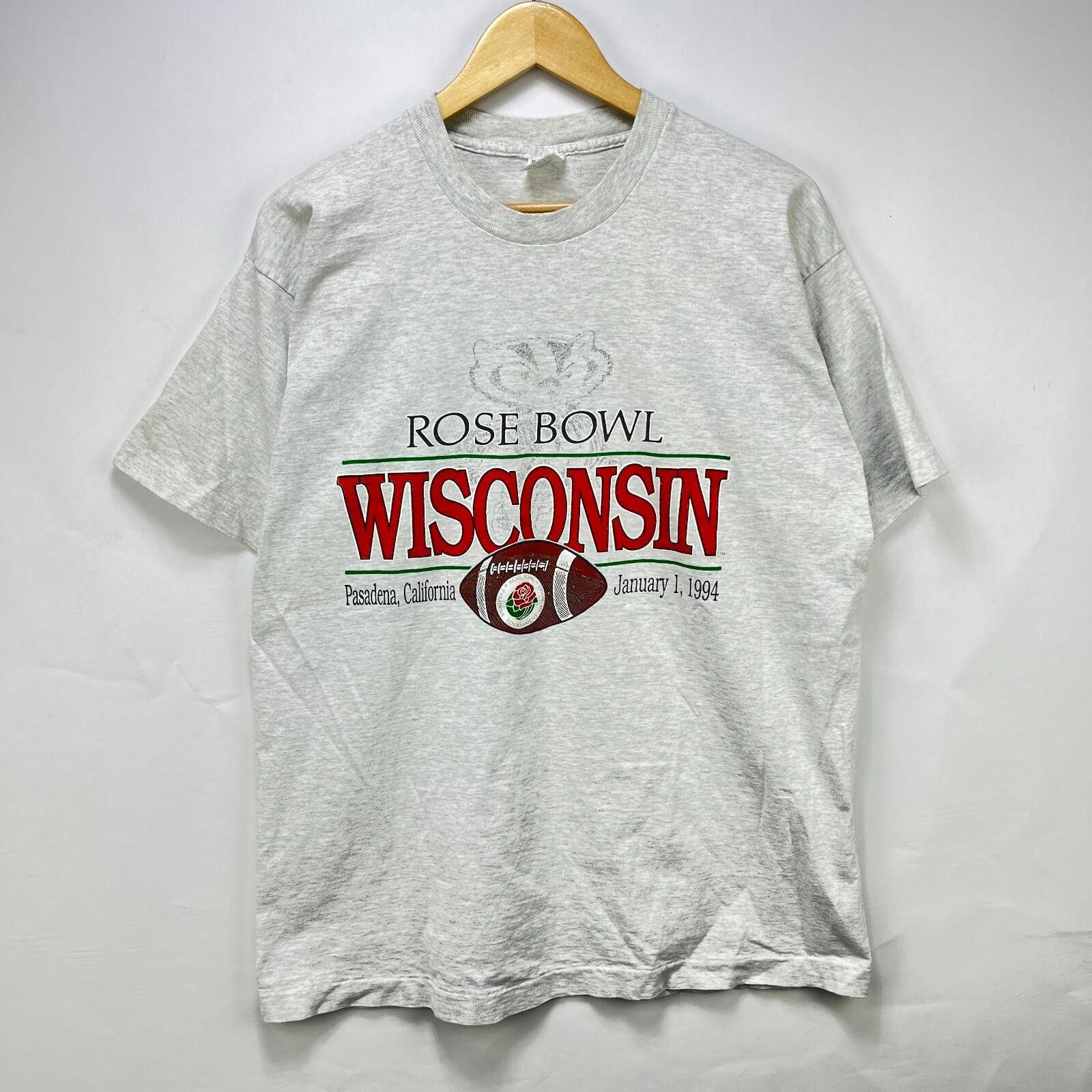 Vintage Vintage 90s Rose Bowl Wisconsin T-Shirt Pasadena XL Size US XL / EU 56 / 4 - 1 Thumbnail
