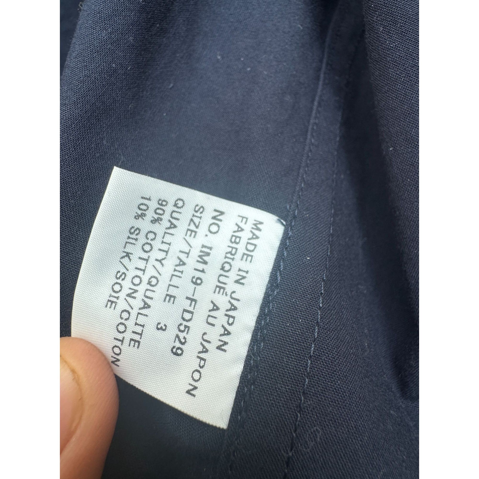 Issey Miyake Issey Miyake Vintage Navy Cotton Silk Jacket Size 3 fits M Size M / US 6-8 / IT 42-44 - 7 Thumbnail