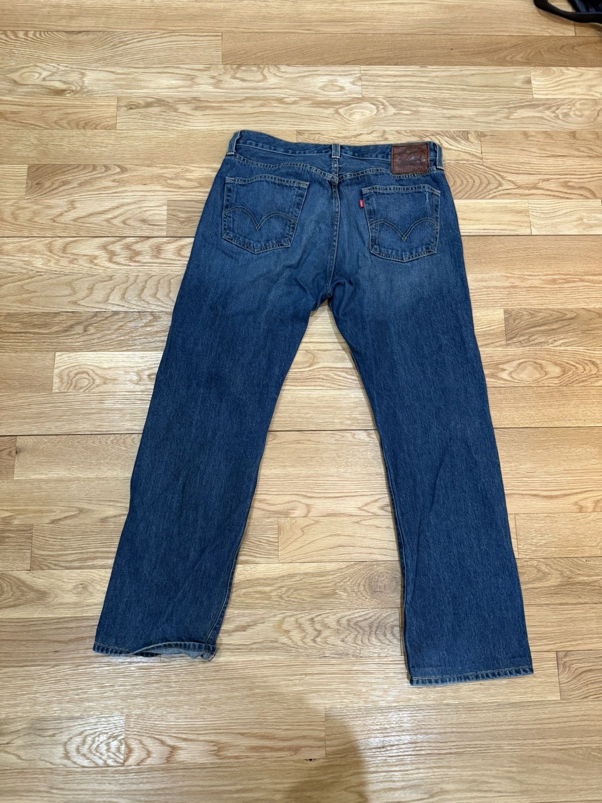 Levi's Levi’s 501 Original Fit Jeans – Dark Wash – 36W 32L Size US 36 / EU 52 - 5 Thumbnail