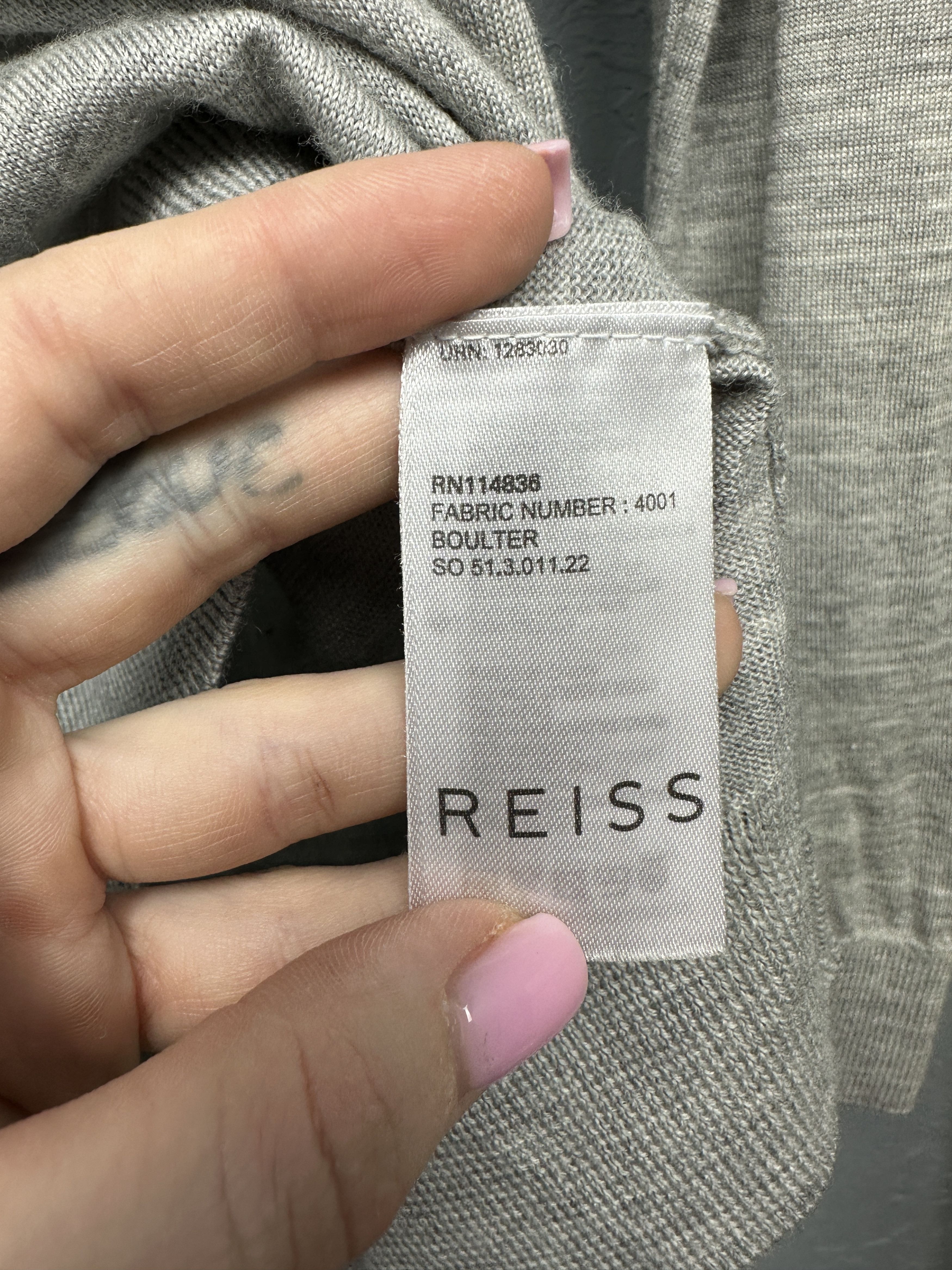 Reiss Reiss Mens Wool Collared Sweater Size US M / EU 48-50 / 2 - 4 Thumbnail