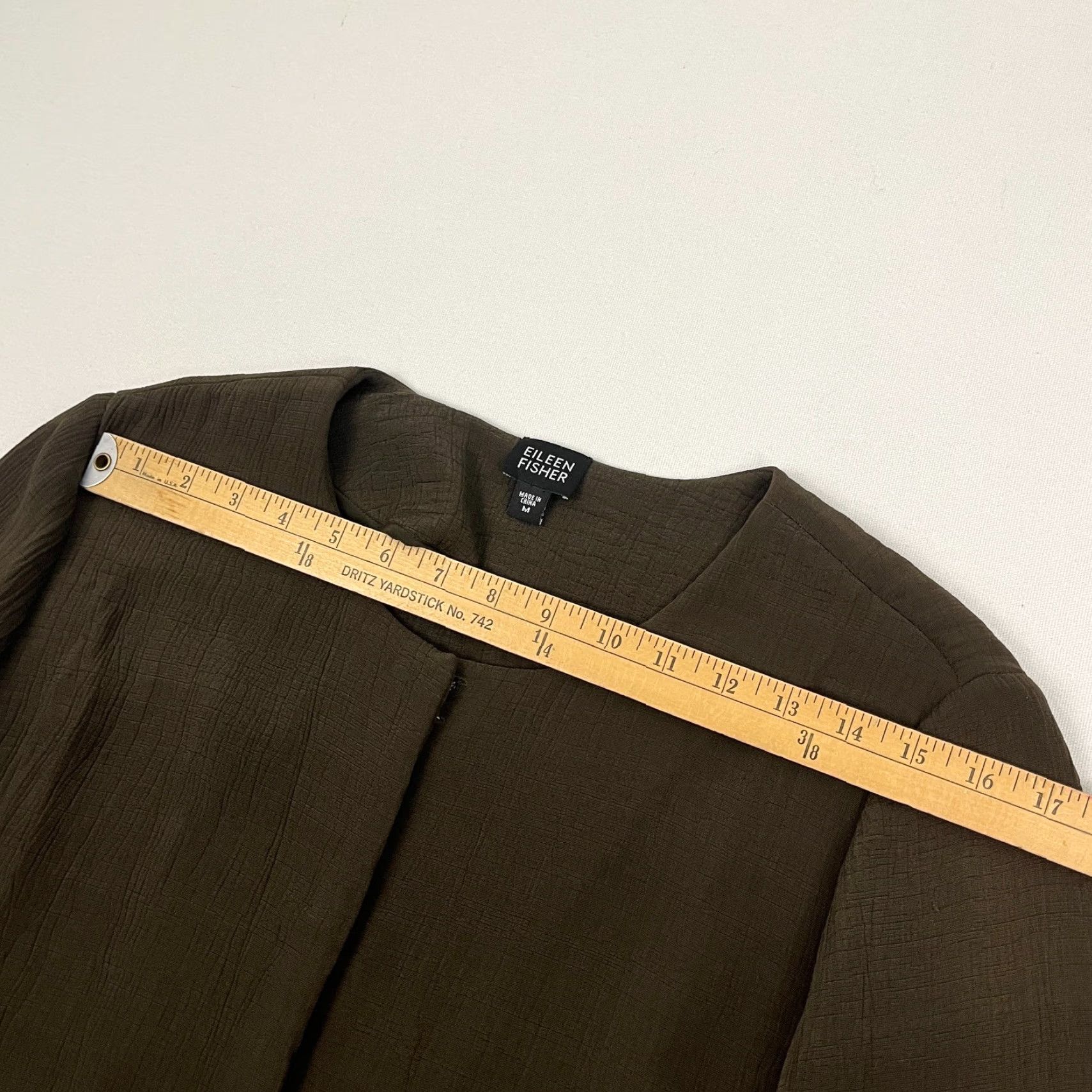 Eileen Fisher Eileen Fisher Cardigan Jacket Womens M Brown Silk Blend Sponge Pockets Blazer Size M / US 6-8 / IT 42-44 - 6 Thumbnail