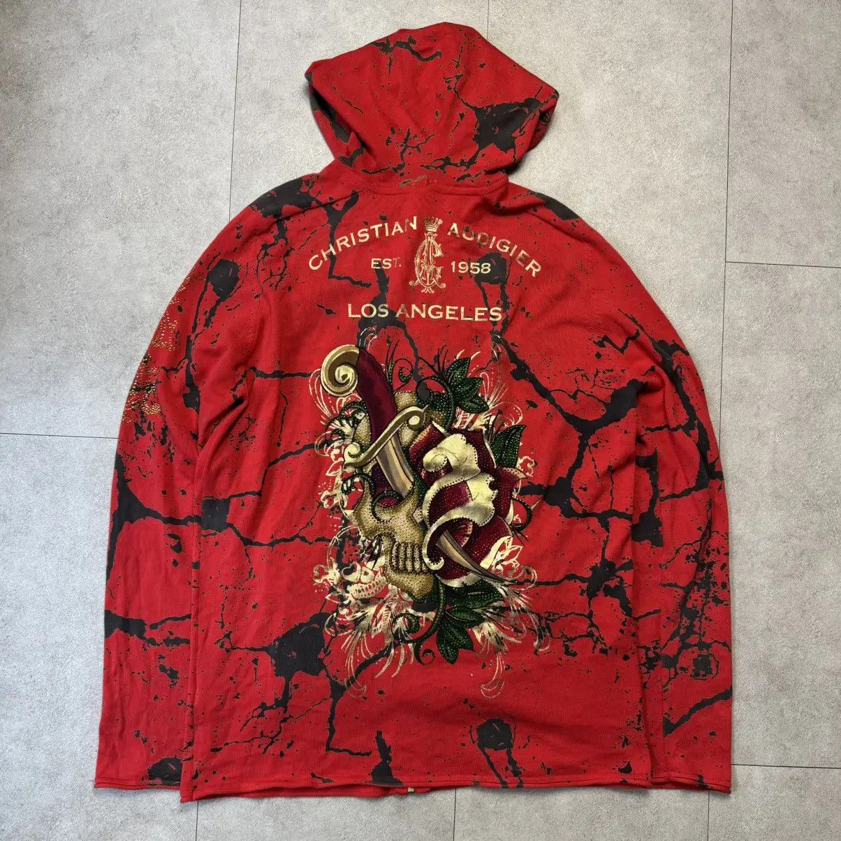 Christian Audigier Christinan audigier ed hardy style zipup hoodie Size US XL / EU 56 / 4 - 2 Thumbnail